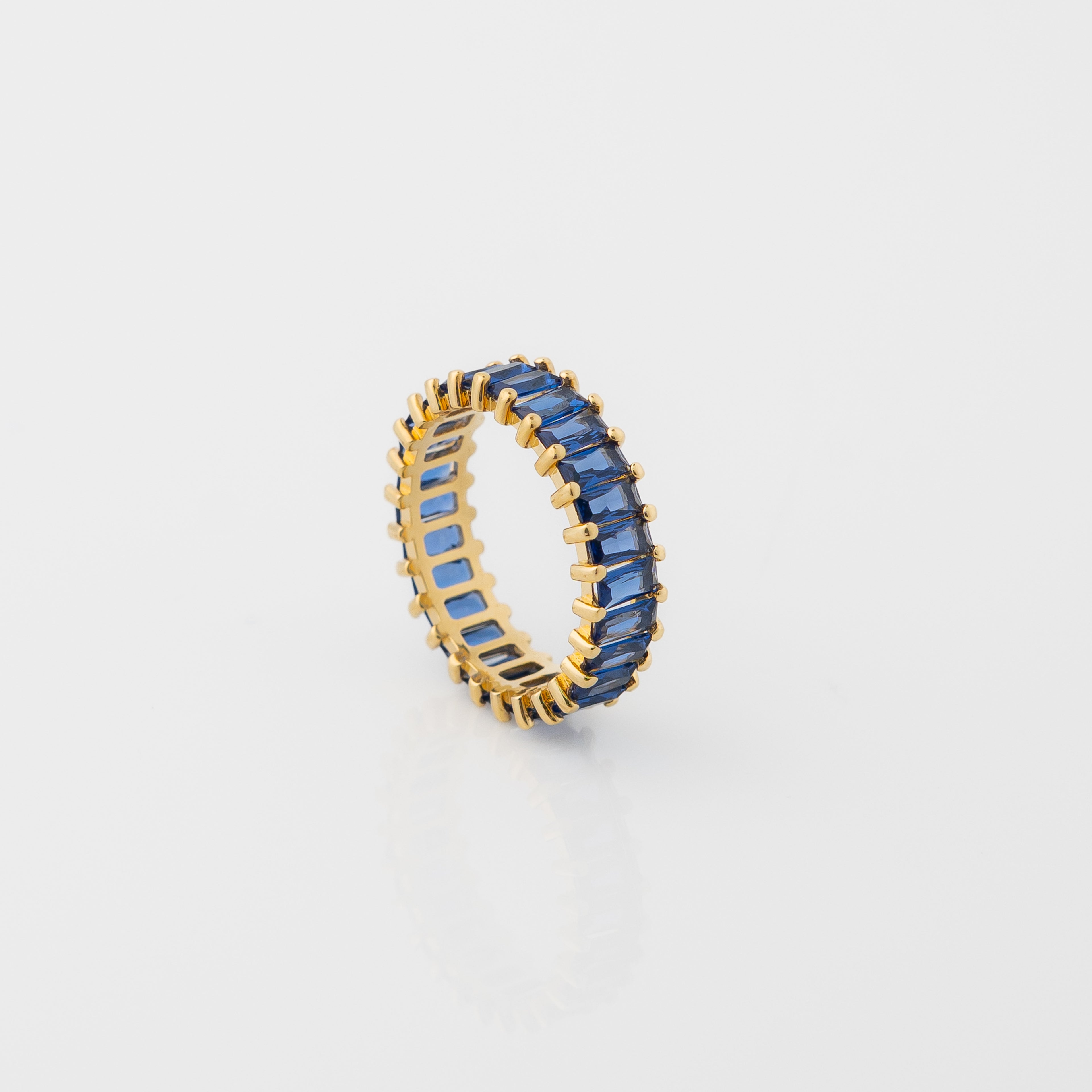 Anillo Rueda Azul Talla 6 3/4