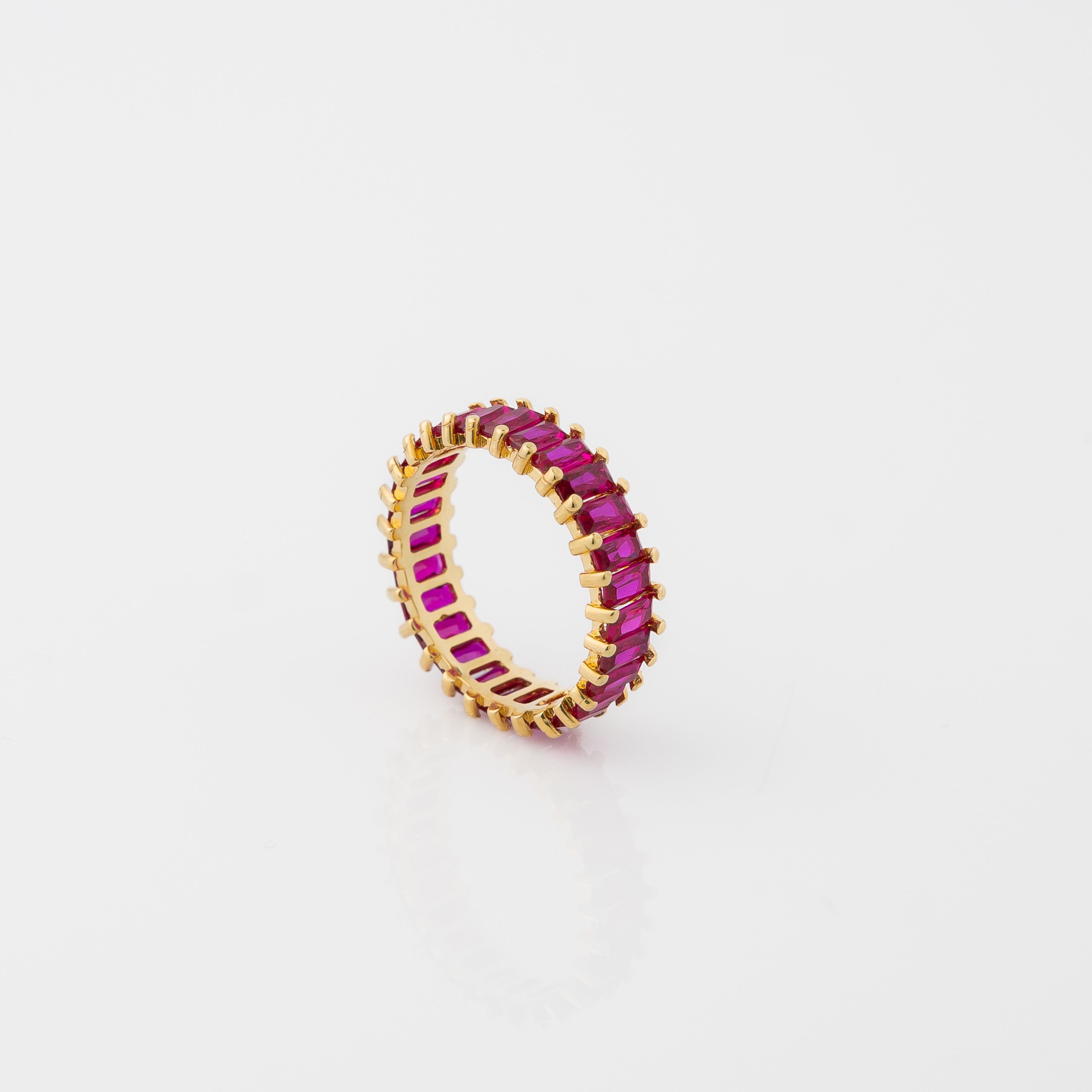 Anillo Rueda Fucsia Talla 6