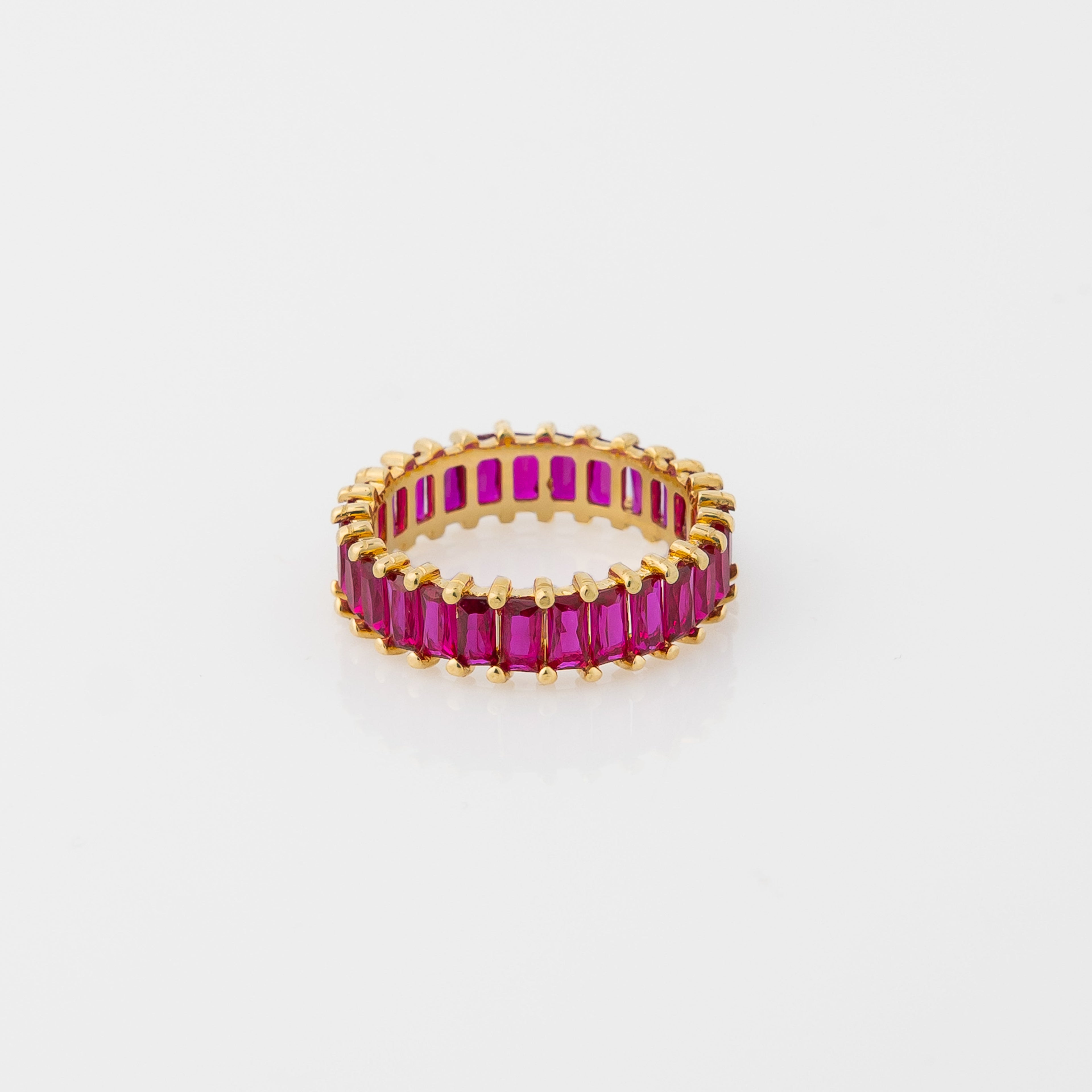 Anillo Rueda Fucsia Talla 6