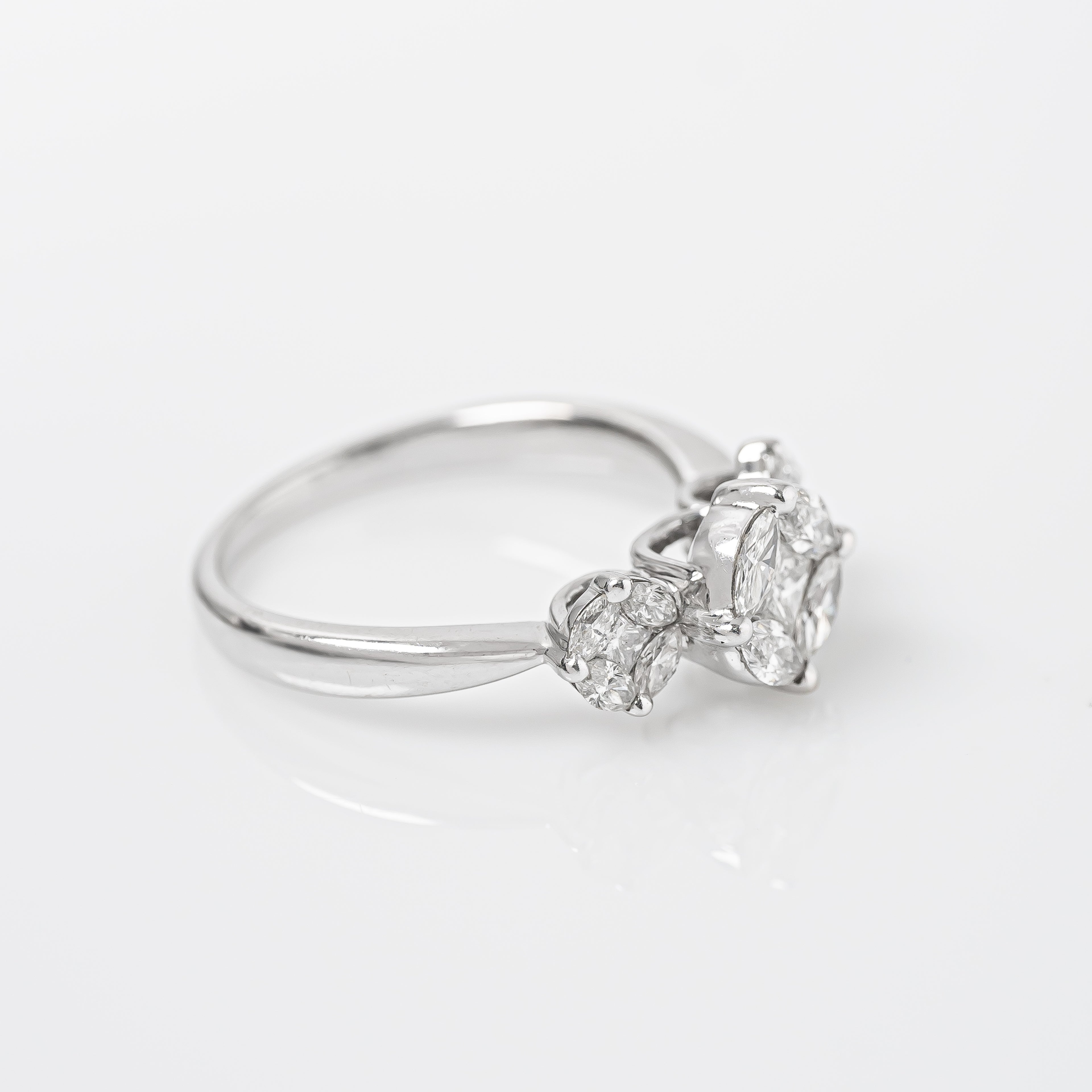 Anillo Rombo Diamante Nat Talla 6 3/4