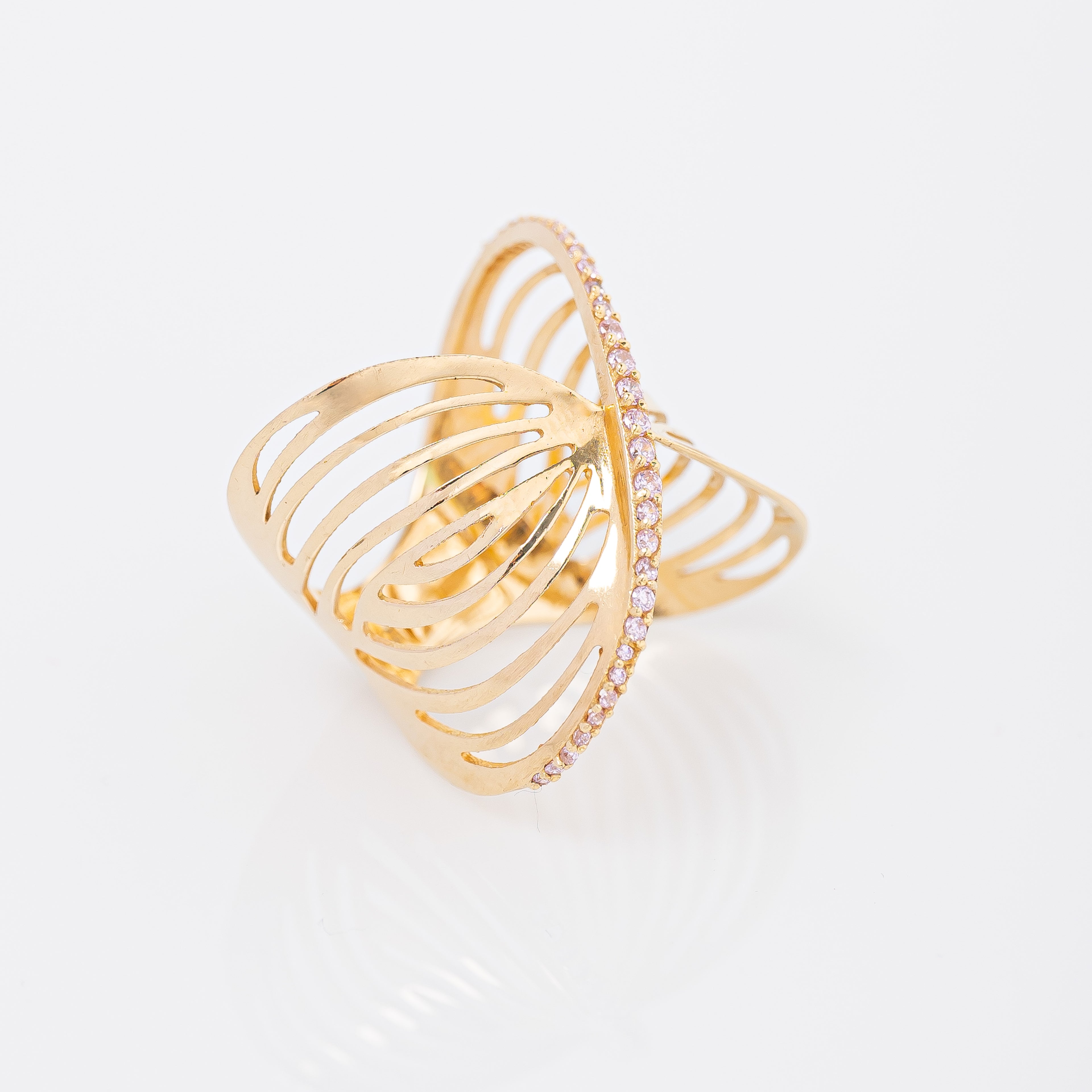 Anillo X Casting Rosa Talla 8 3/4