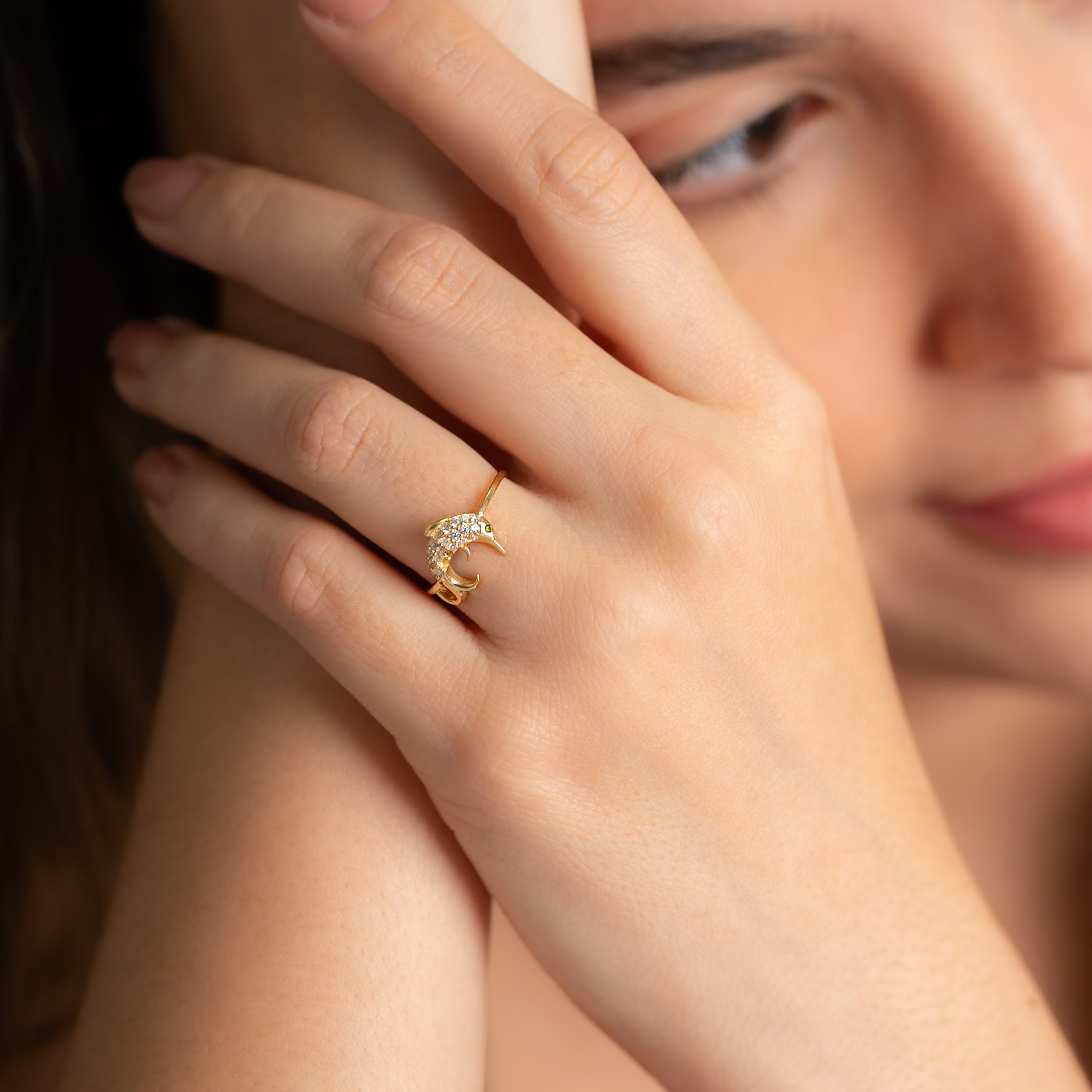 Anillo Delfin Casting Talla 6 1/4