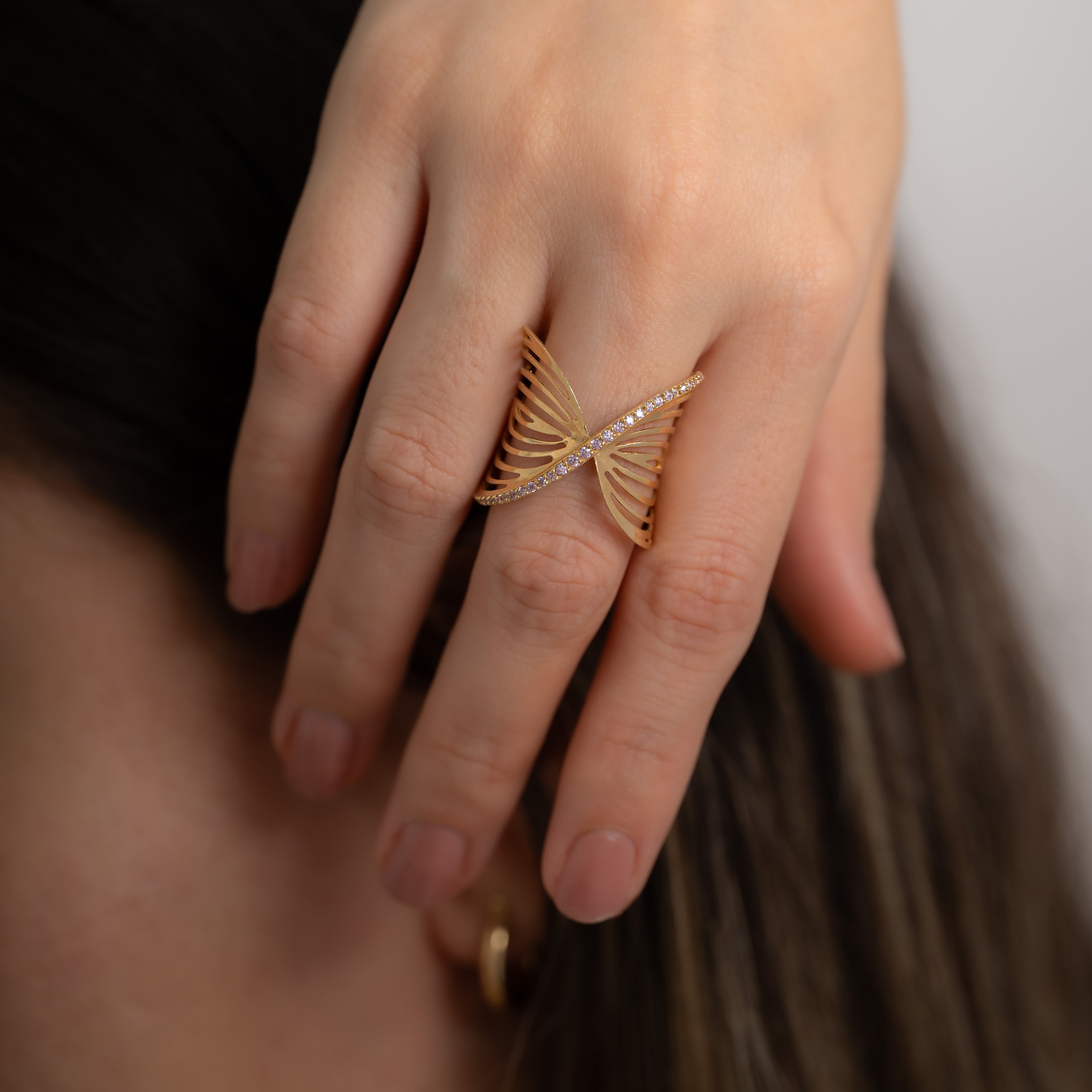 Anillo X Casting Rosa Talla 8 3/4