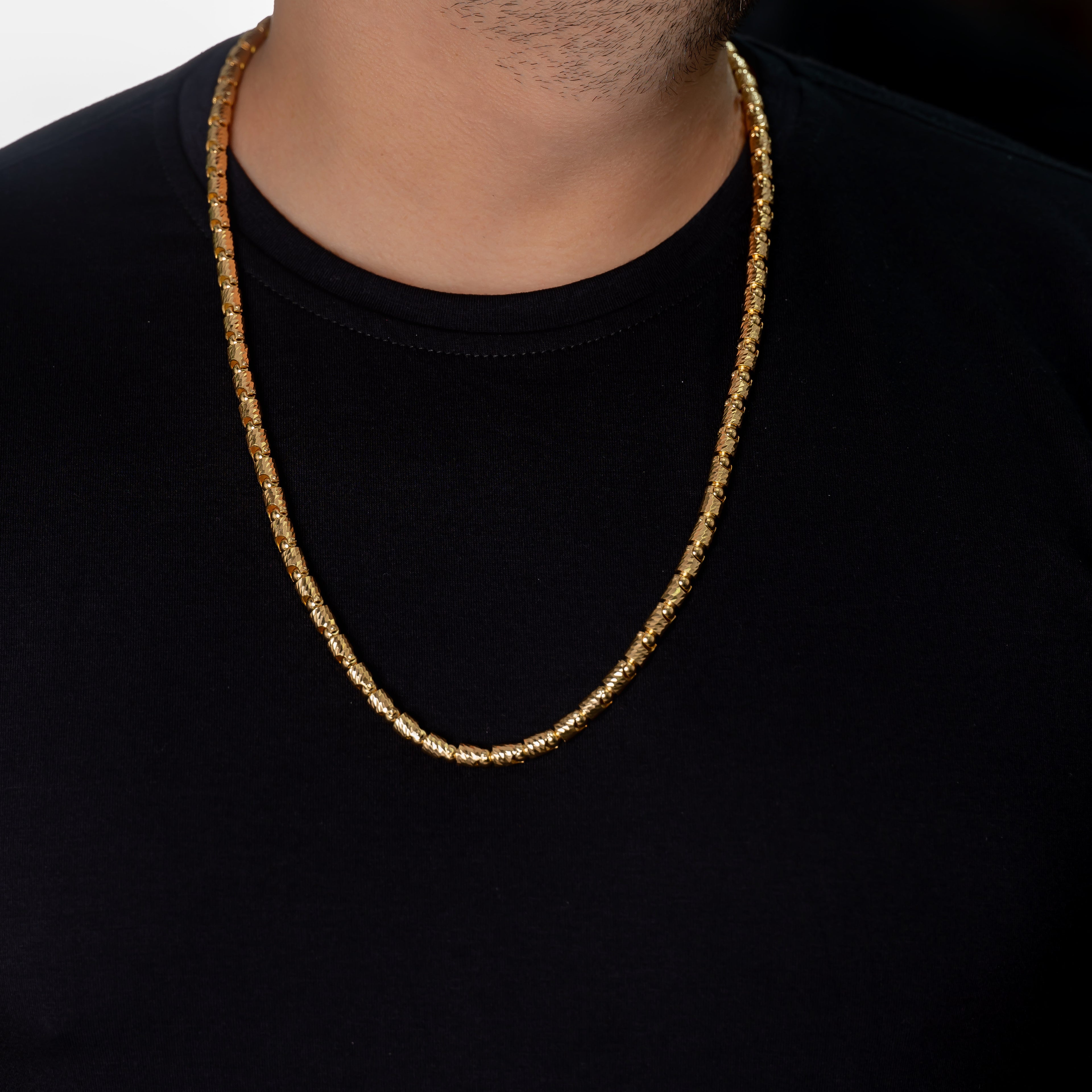 Cadena Tejido Rustico Diamantado