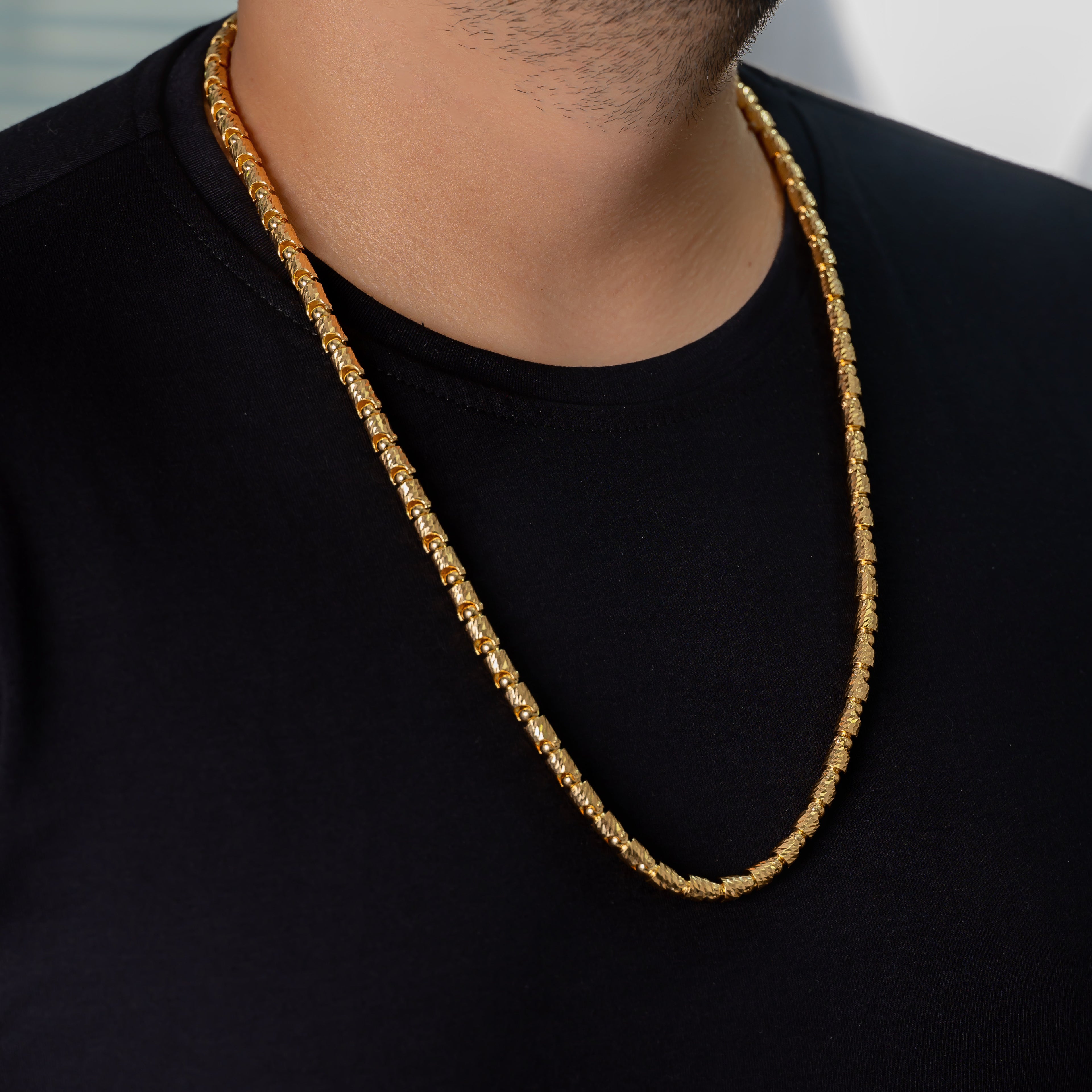 Cadena Tejido Rustico Diamantado