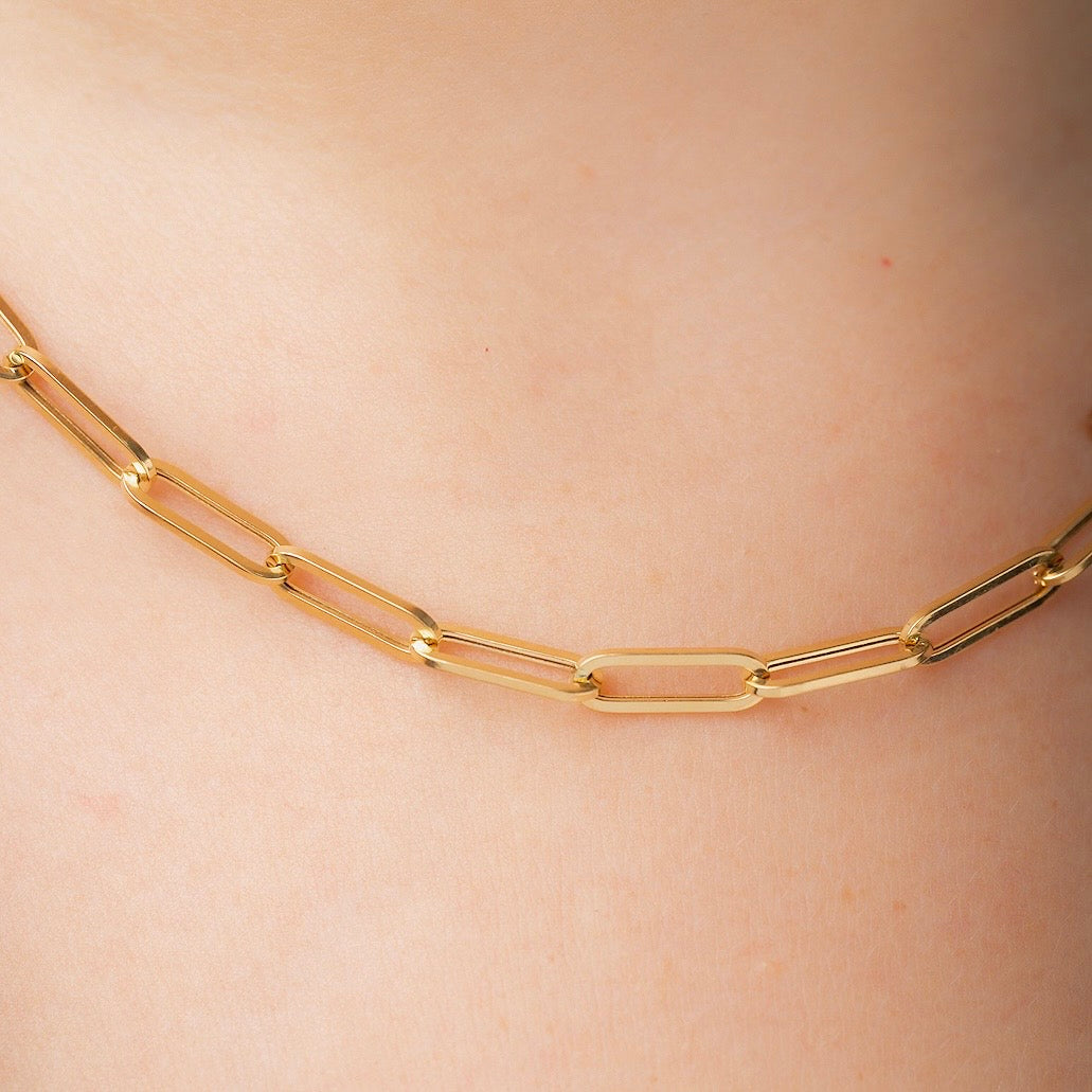 Cadena Paper Clip 45cm