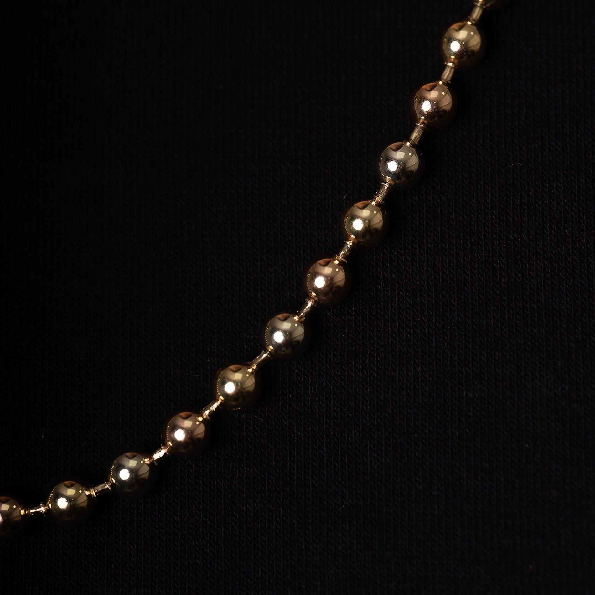 Cadena Tejido Militar Tres Oros 60cm