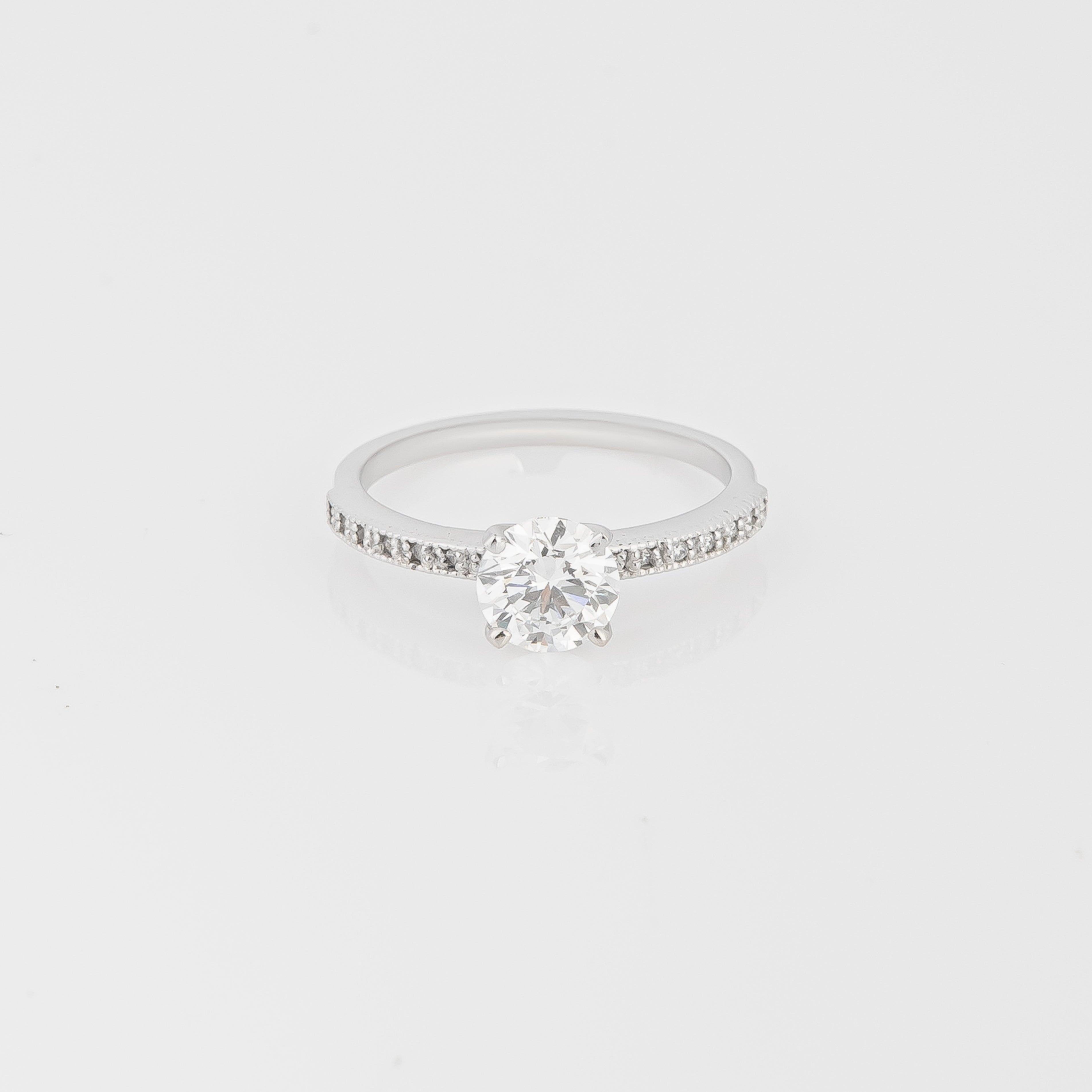 Anillo Diamante Lab Redondo 1.24ct