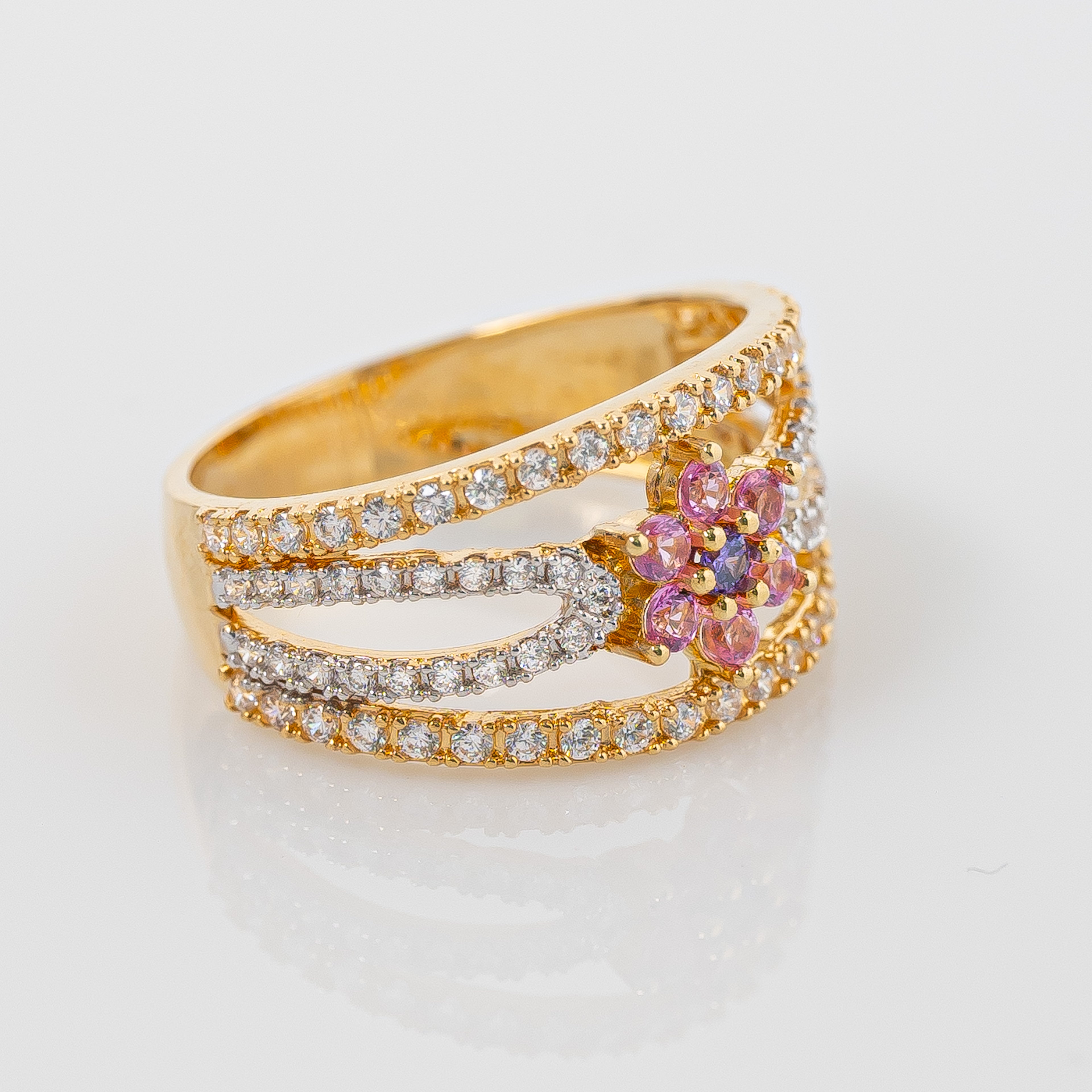 Anillo Flor Casting Talla 6 3/4