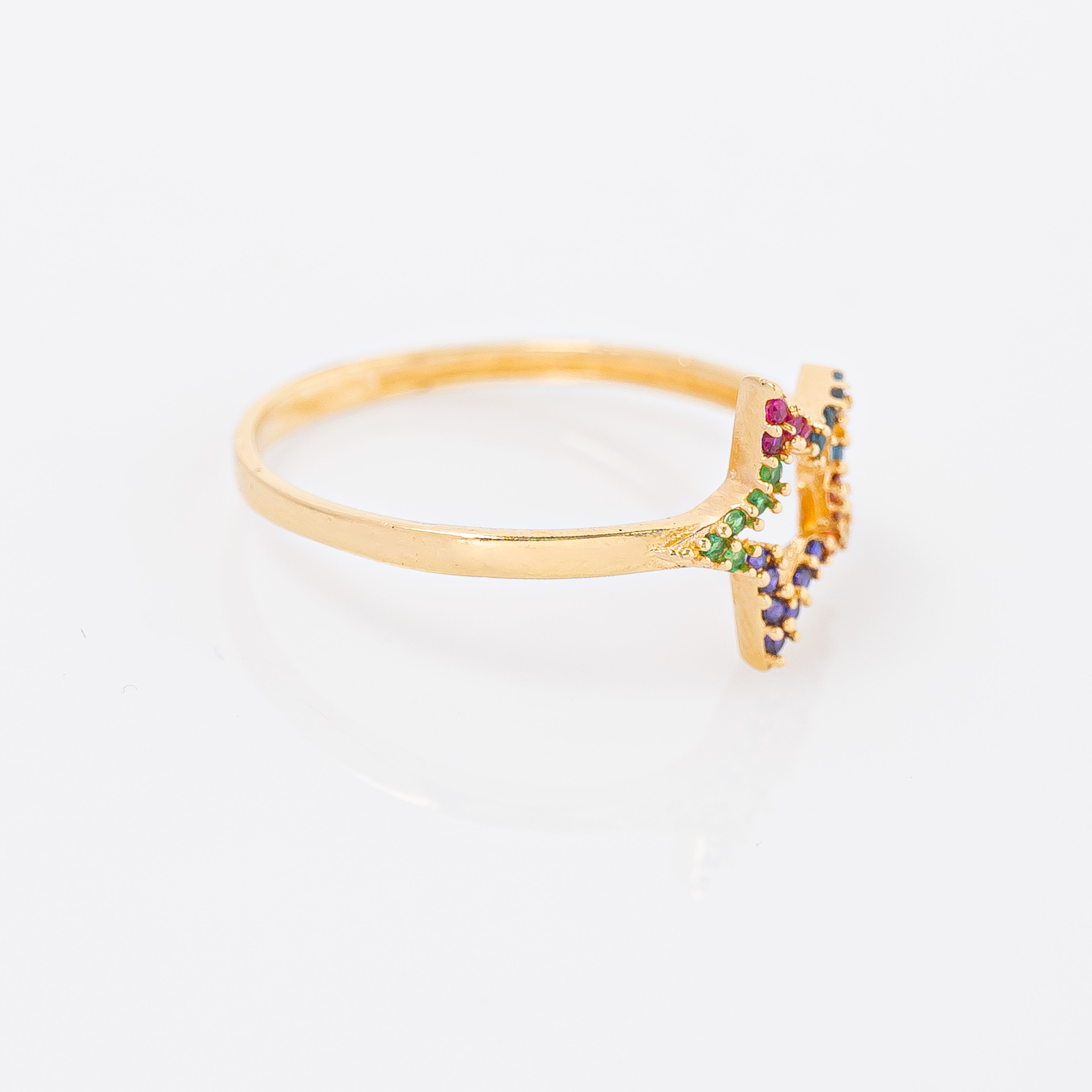 Anillo Estrella Arcoiris Talla 7 1/2