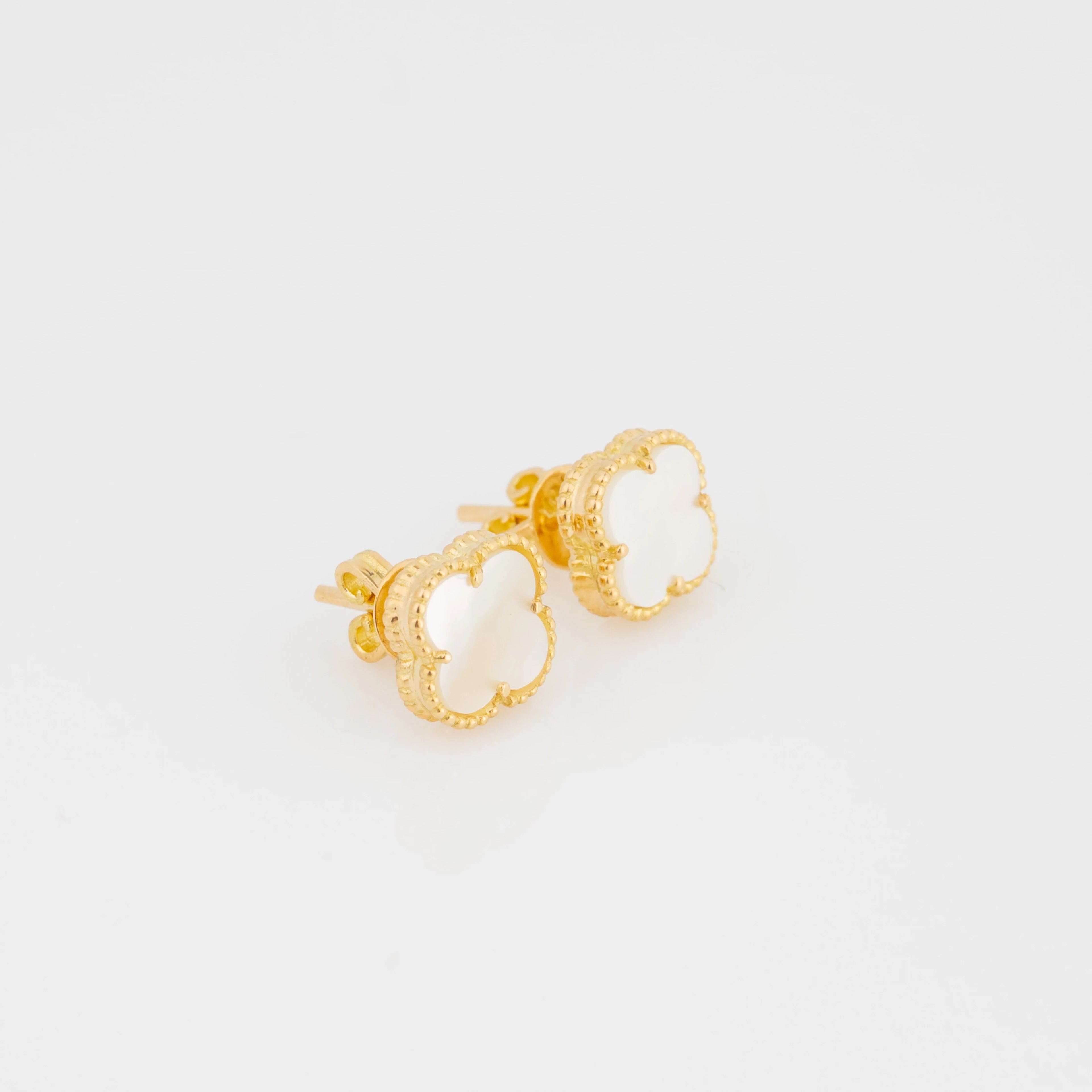 Topos Trébol Blanco 9.3mm