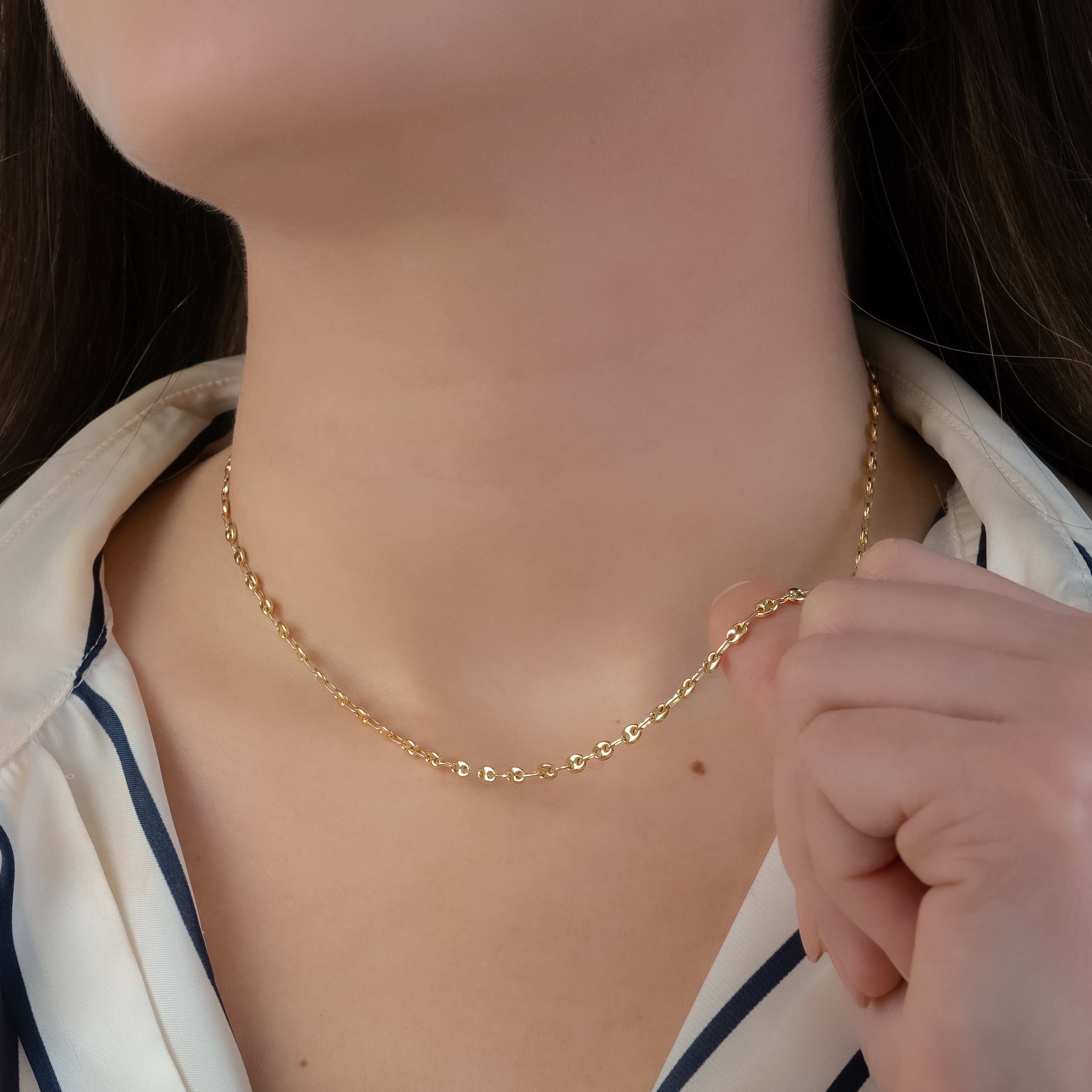 Cadena Tejido Eslabon 45cm