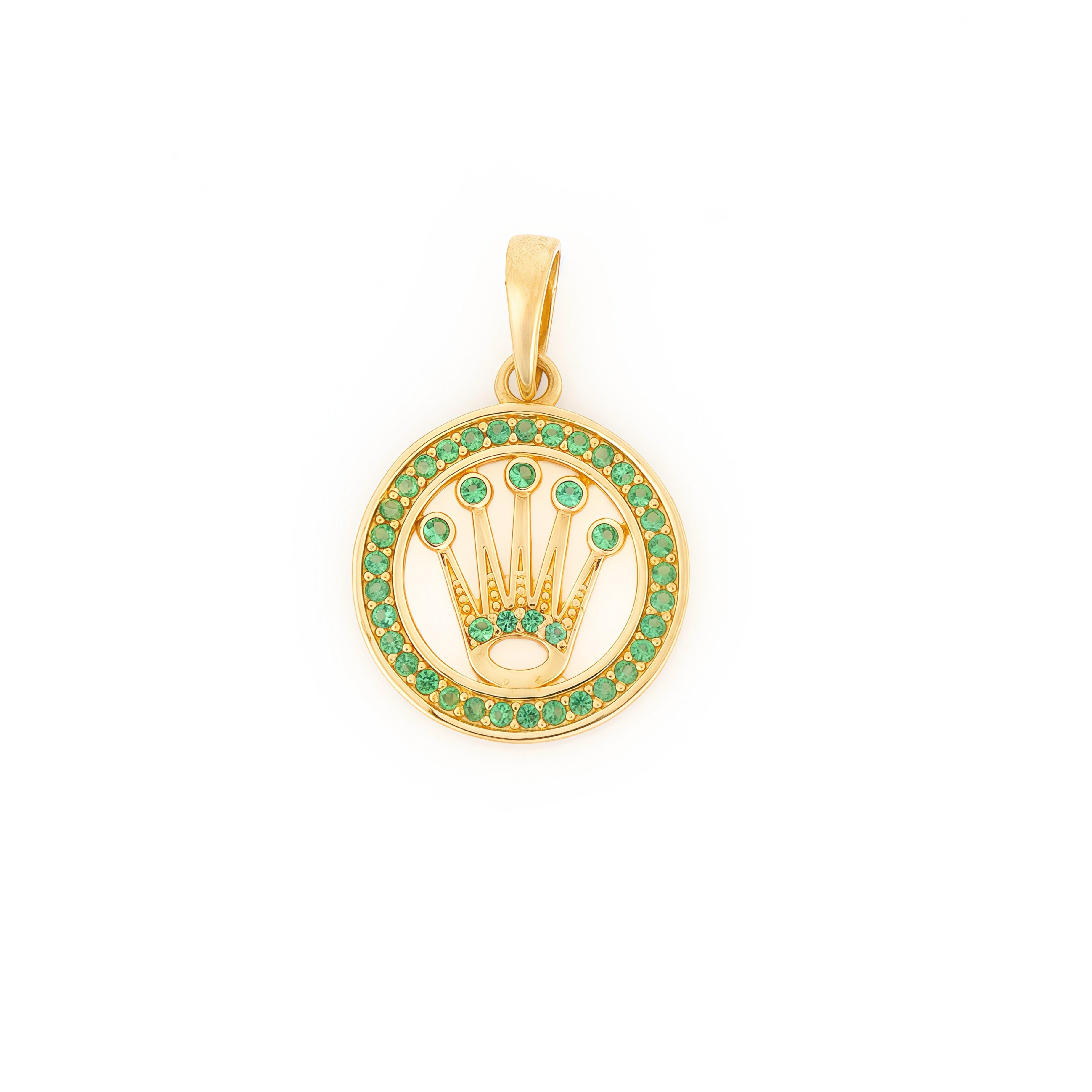 Dije Corona Verde 2.2cm