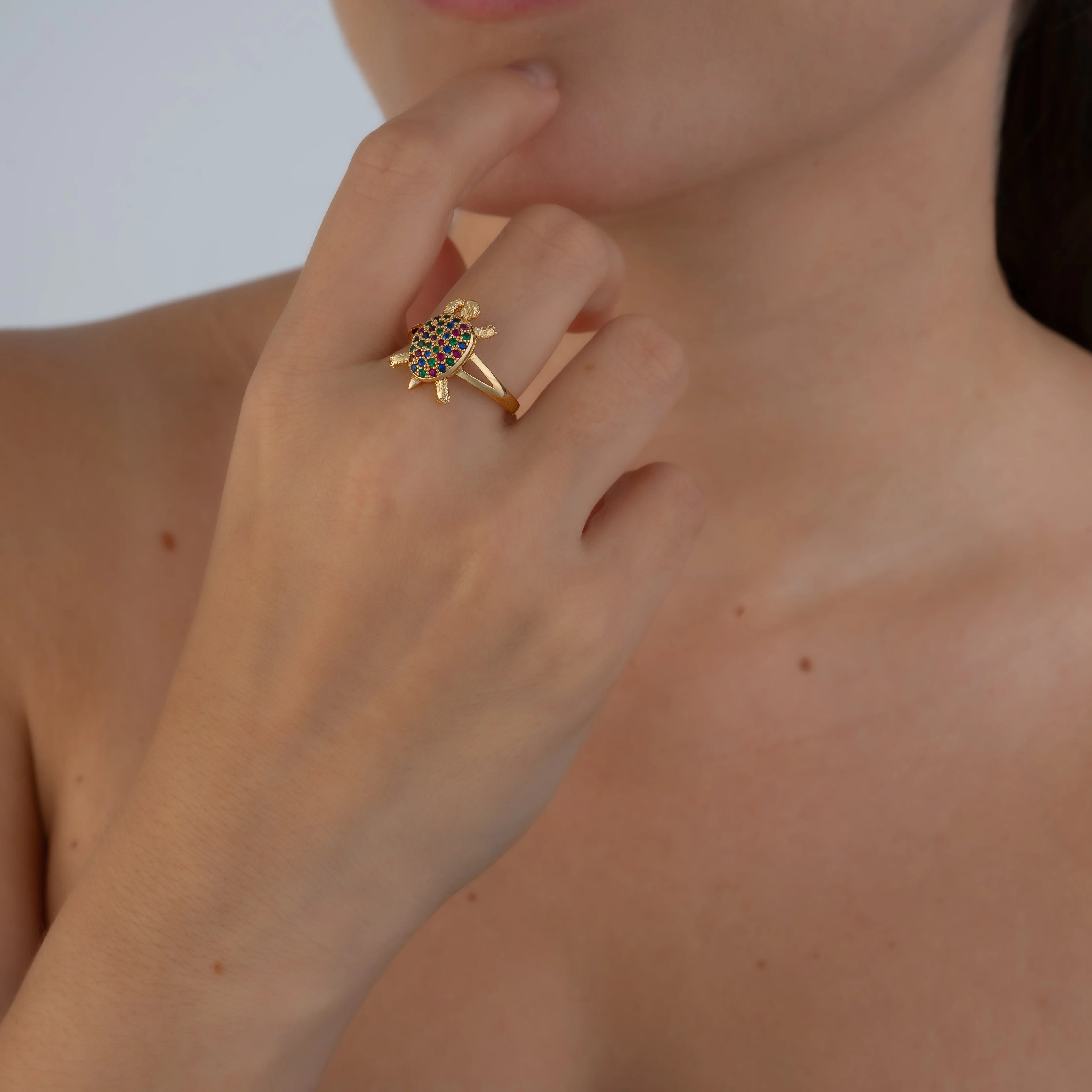 Anillo Tortuga Talla 7 3/4