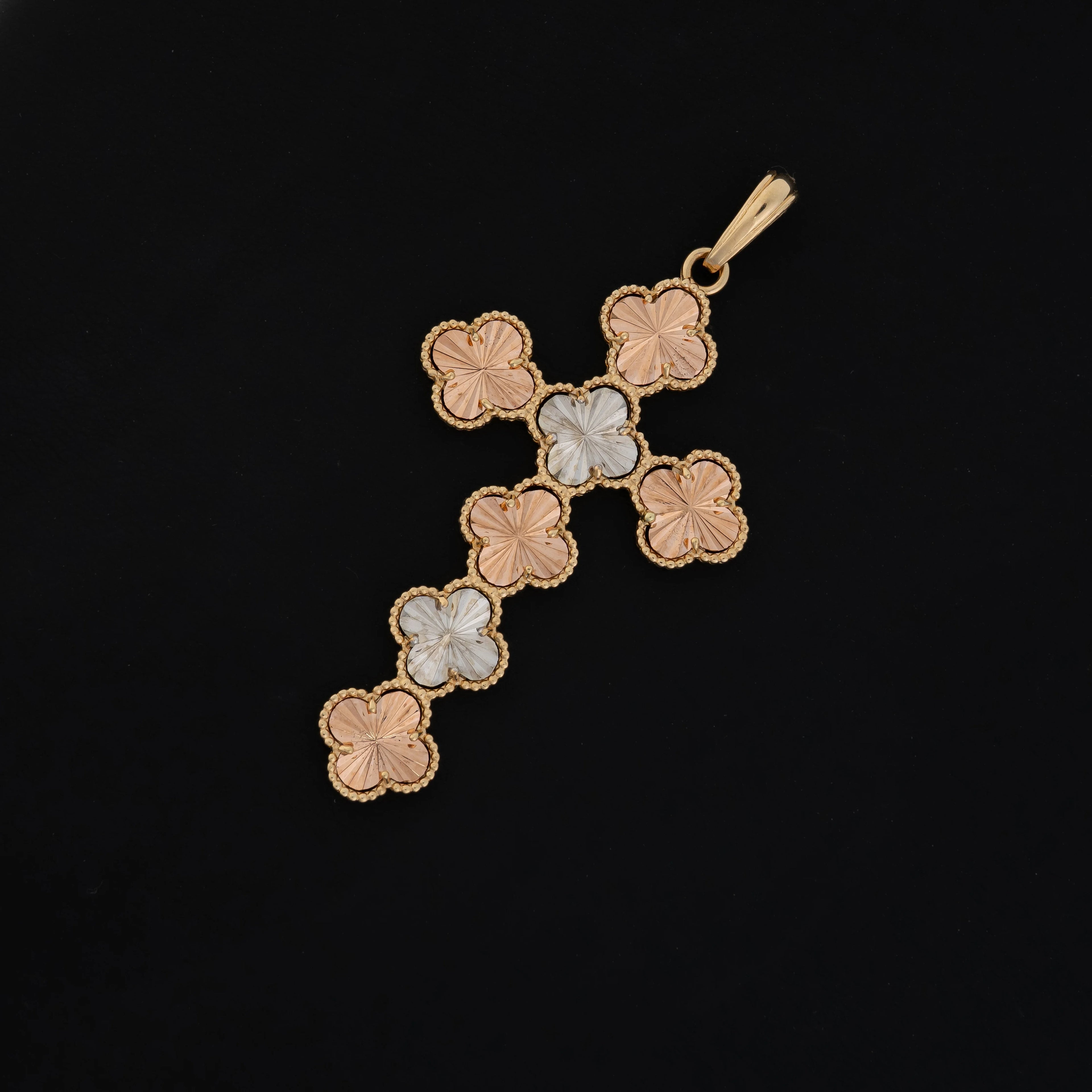 Dije Cruz Trébol 7cm