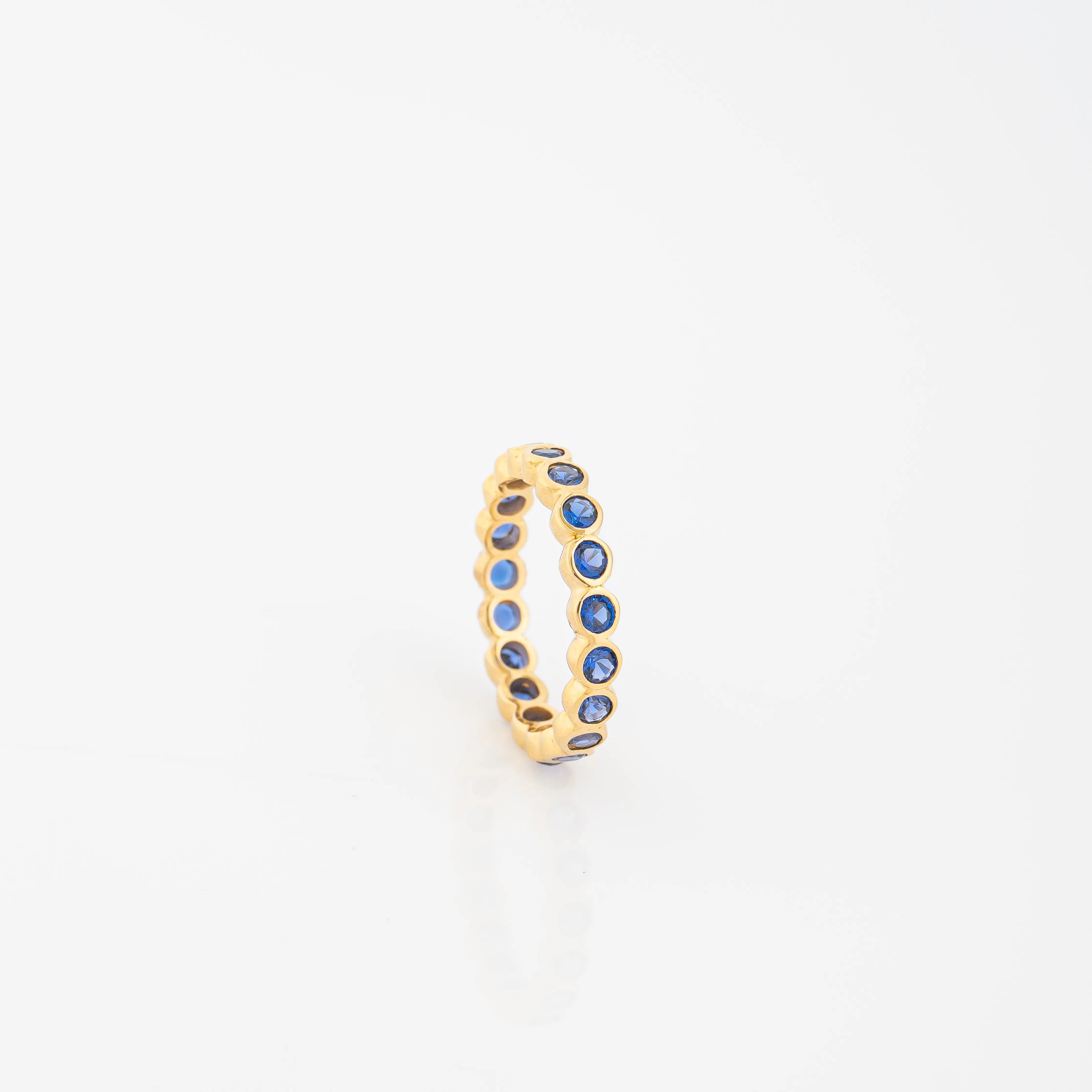 Anillo Churumbela Azul Talla 5 1/2