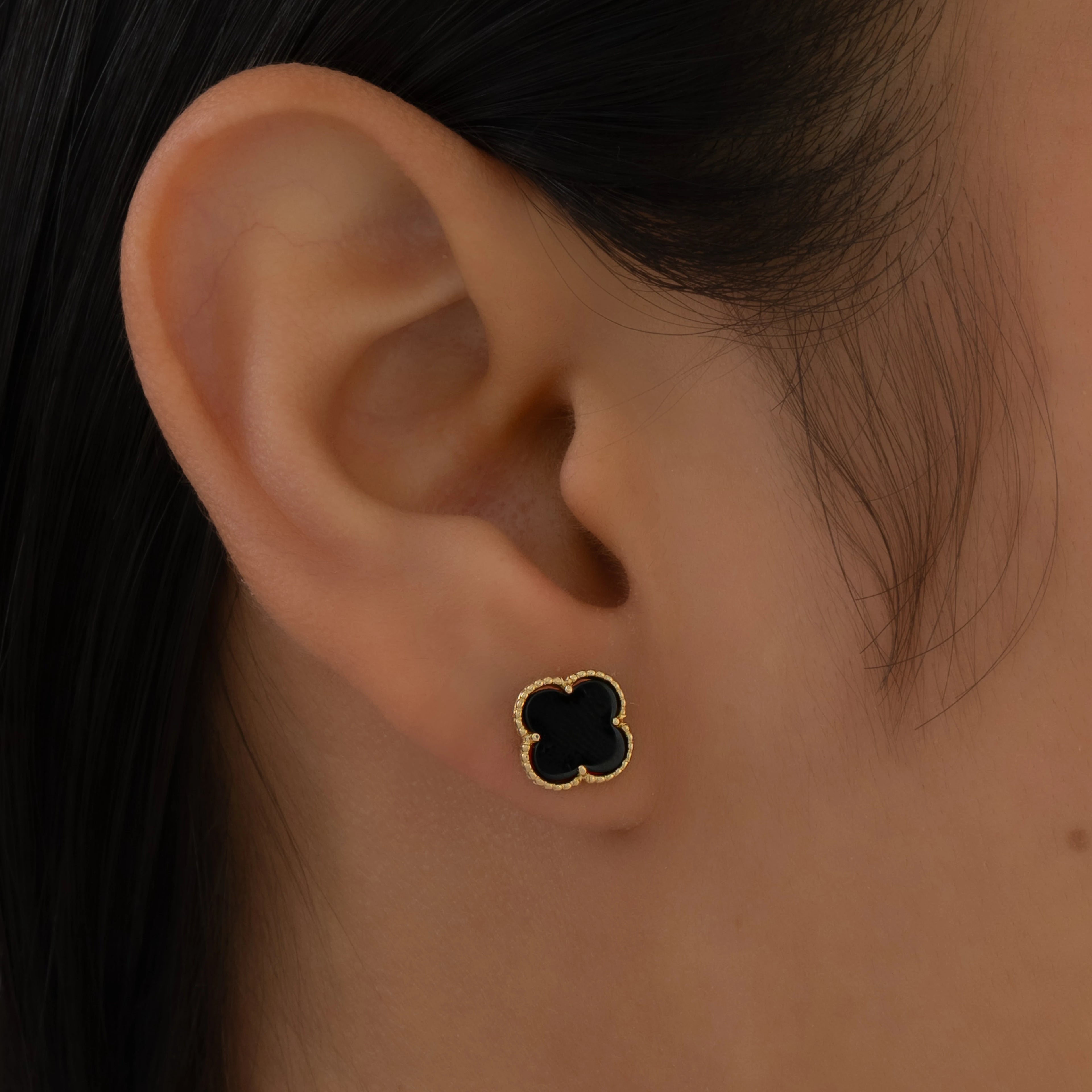 Topos Trébol Negro 9.3mm