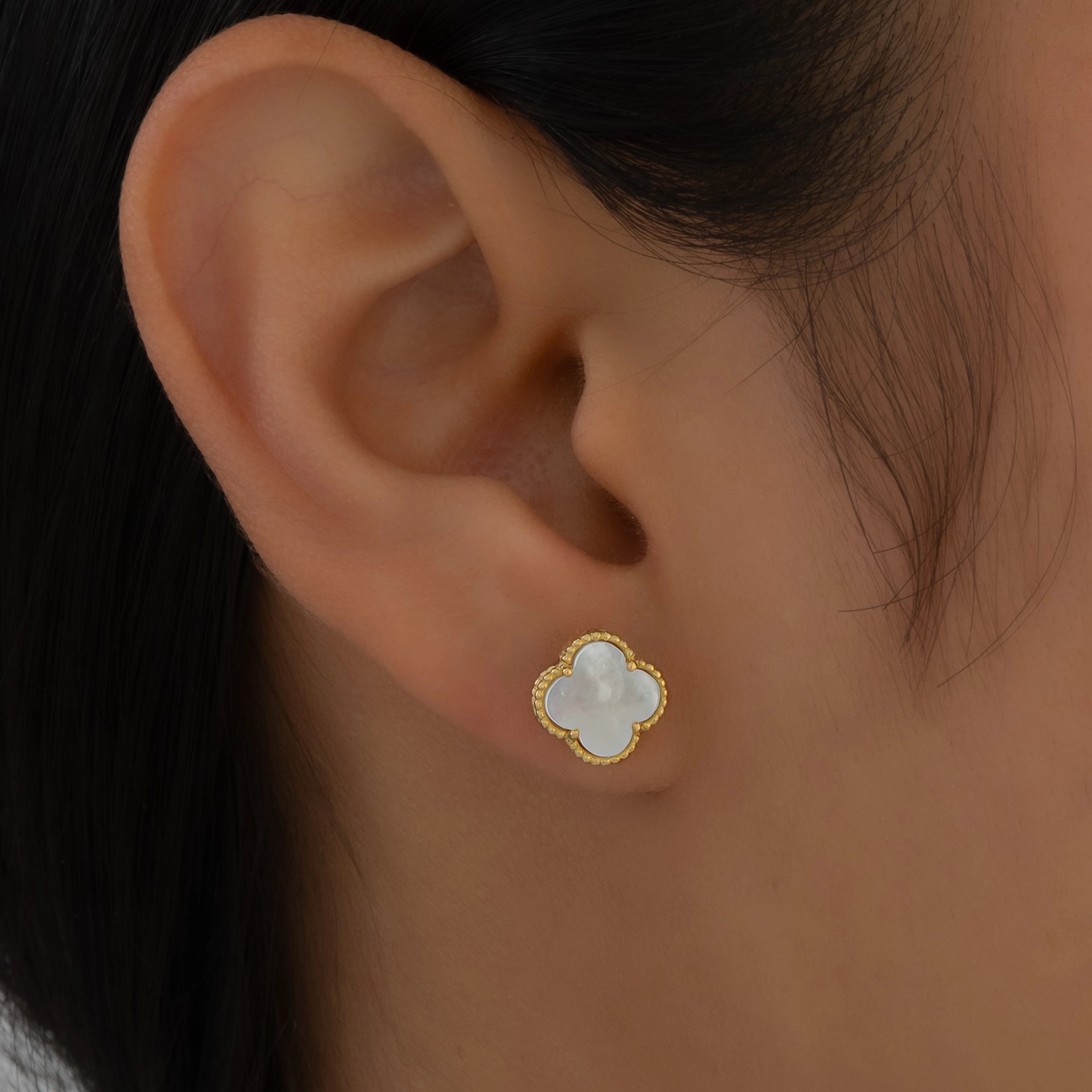 Topos Trébol Blanco 9.3mm