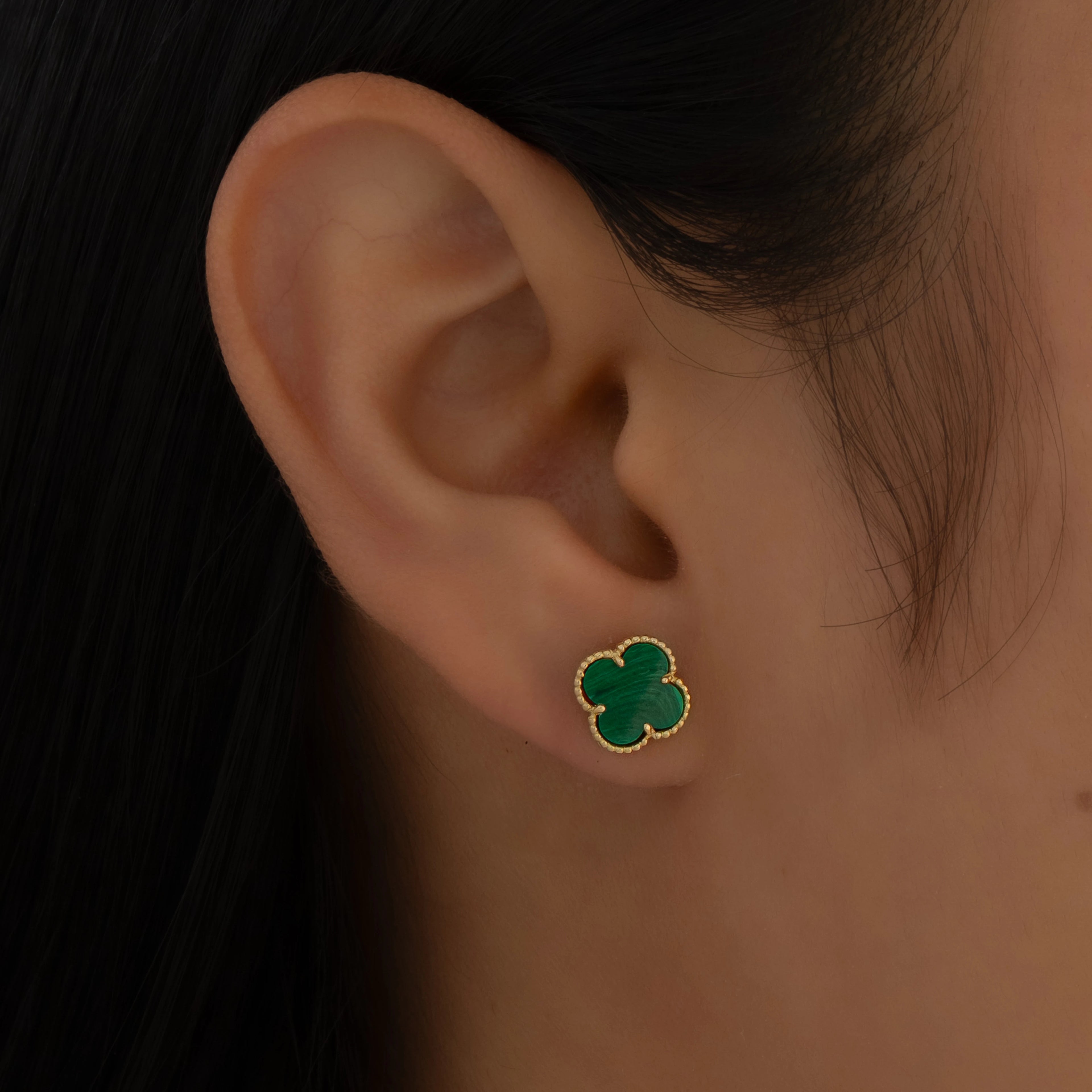 Topos Trébol Verde 9.5mm