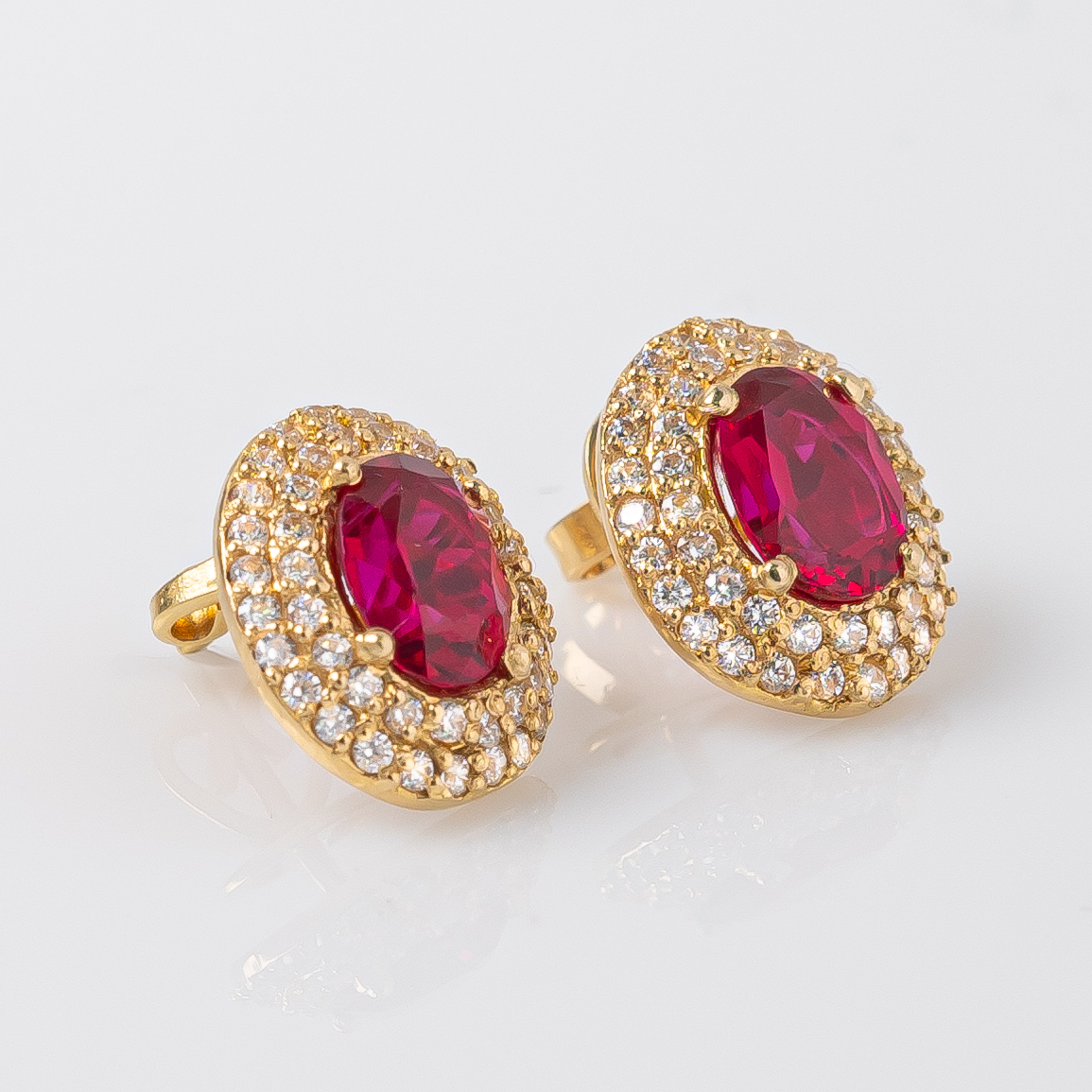 Topos Oval Fucsia 1.3cm