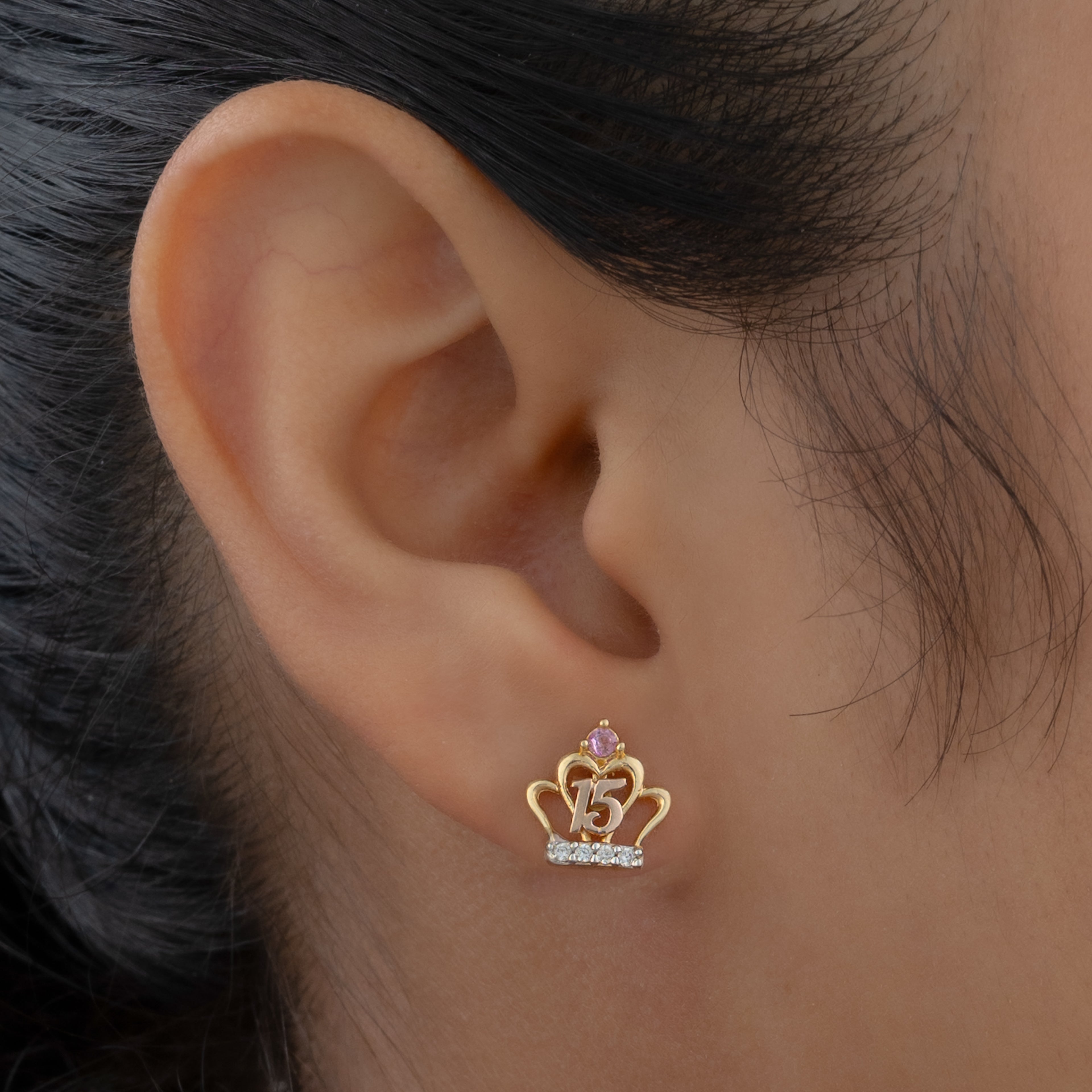 Topos Corona Quinceañera 1cm