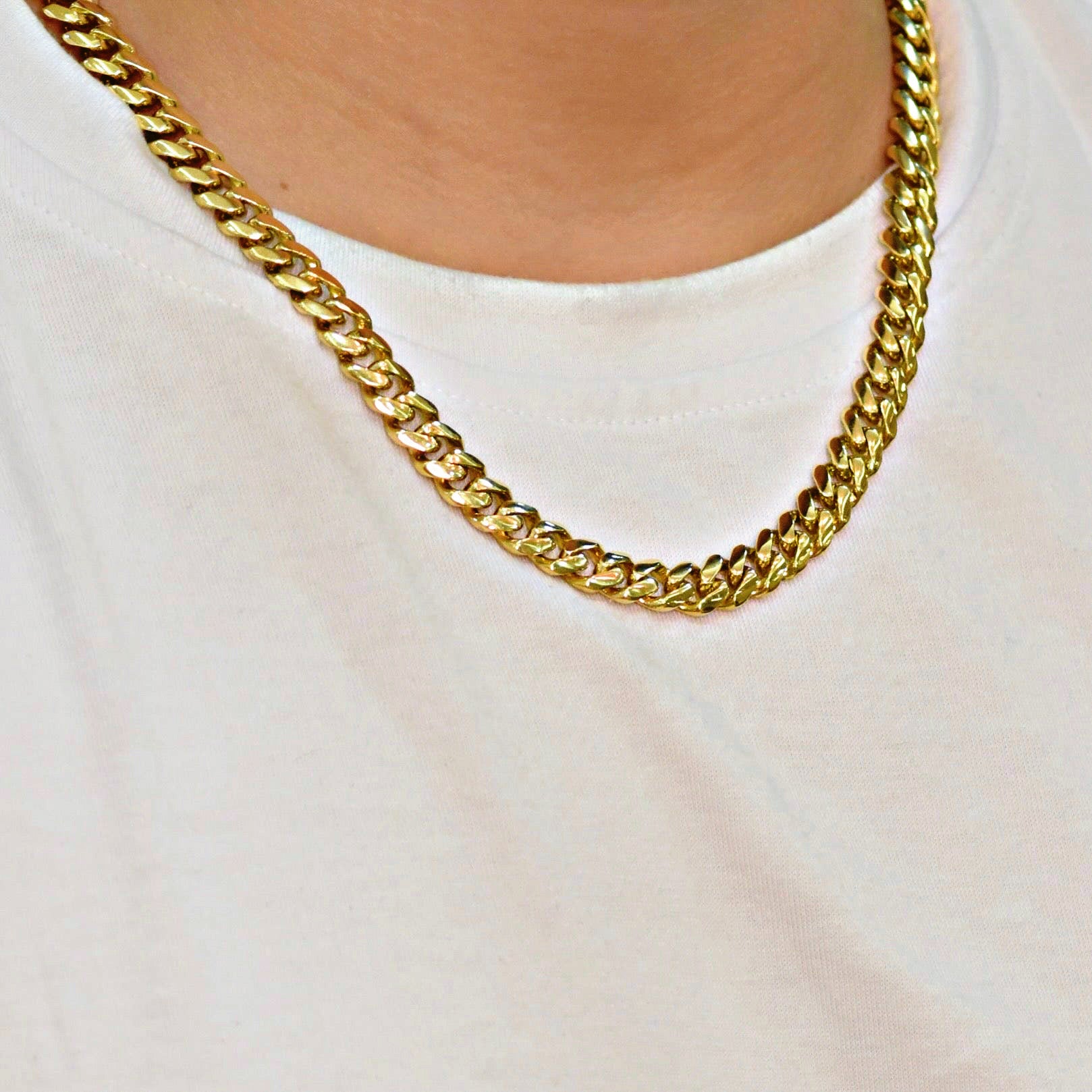 Cadena Tejido Cubano Macizo 50cm/8.8mm