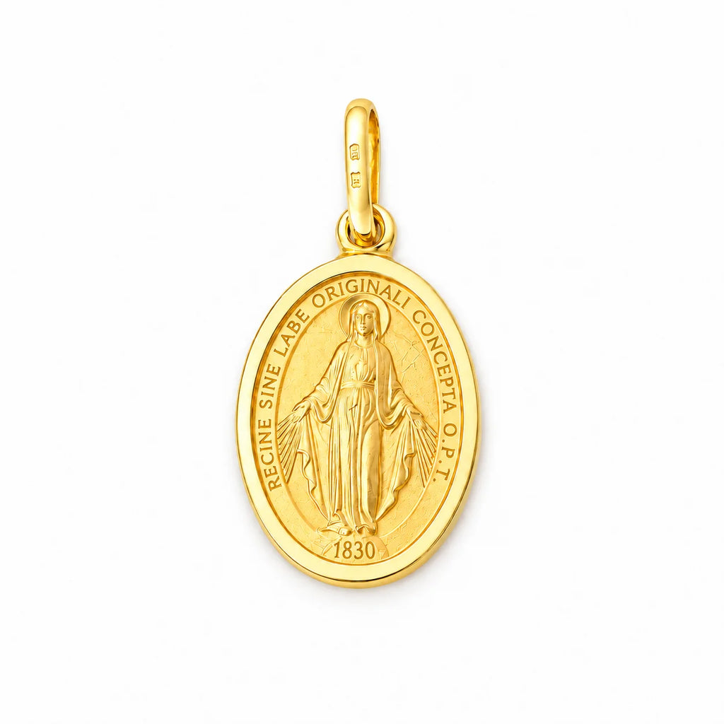 Dije Medalla Virgen De Los Milagros 2cm