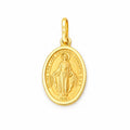 Dije Medalla Virgen De Los Milagros 2cm