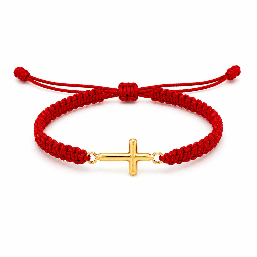 Pulsera Tejida Cruz