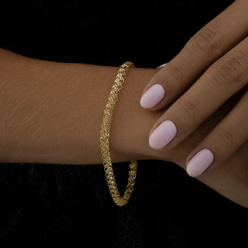 Pulsera Tejido Espiga Circular