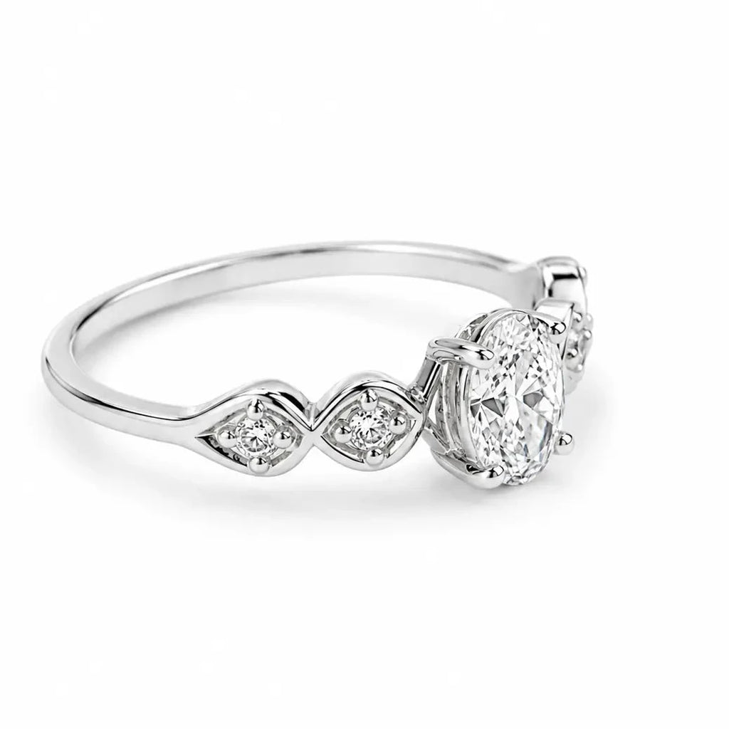 Anillo Ondas Solitario 0.50ct