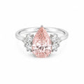 Anillo Compromiso Pera Pink