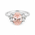 Anillo Compromiso Oval Pink