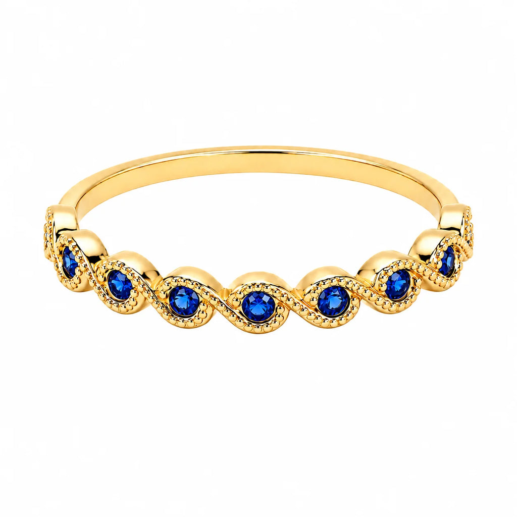 Anillo Ola Azul