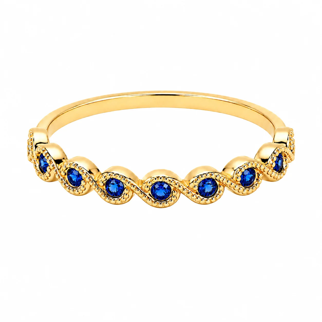 Anillo Ola Azul