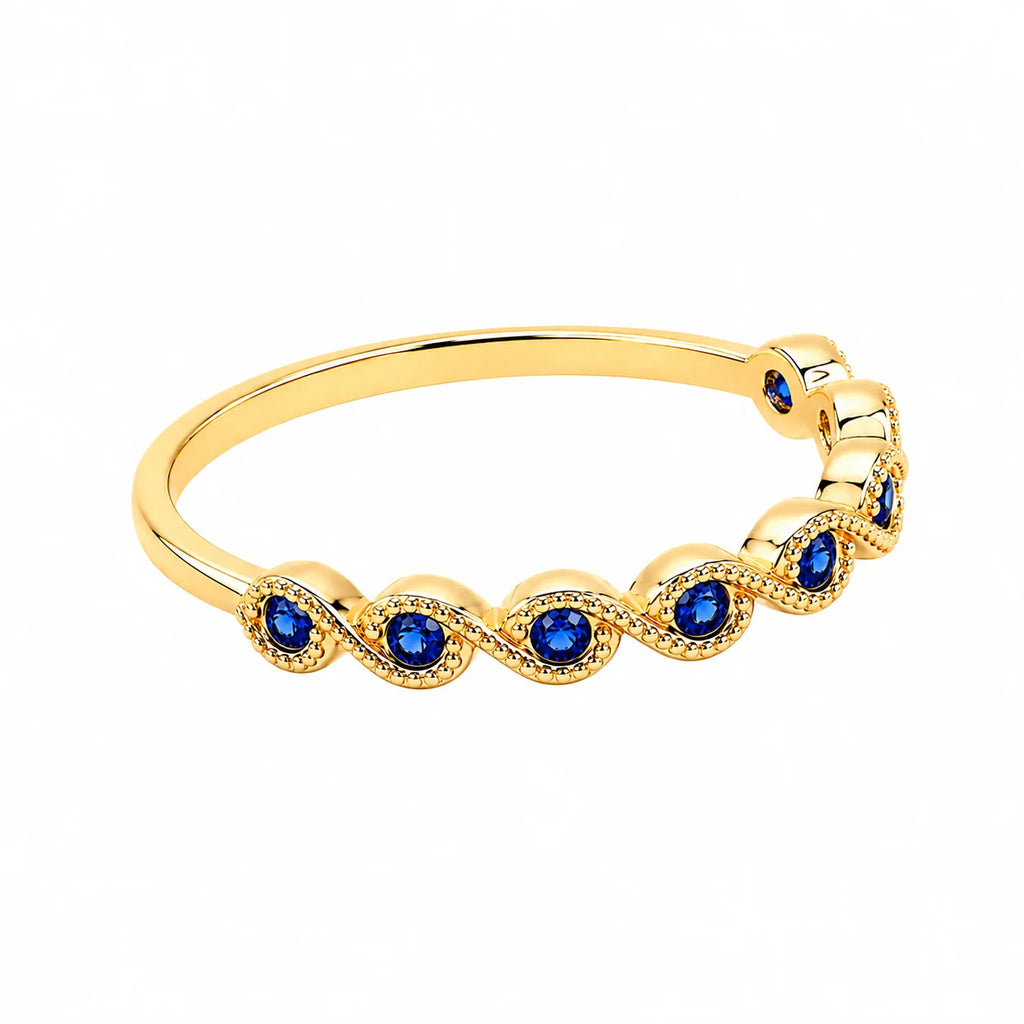Anillo Ola Azul