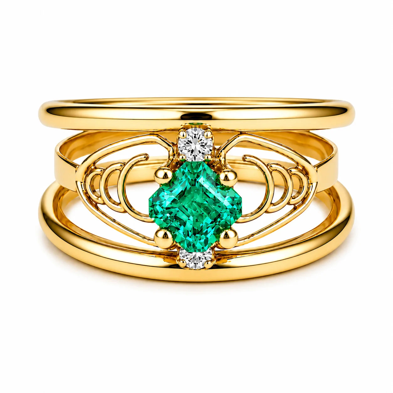 Anillo Jasmin Esmeralda