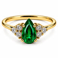 Anillo Pera Esmeralda
