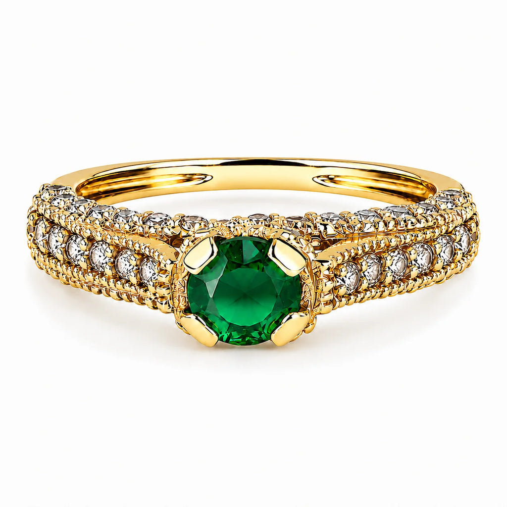 Anillo Cleopatra Esmeralda