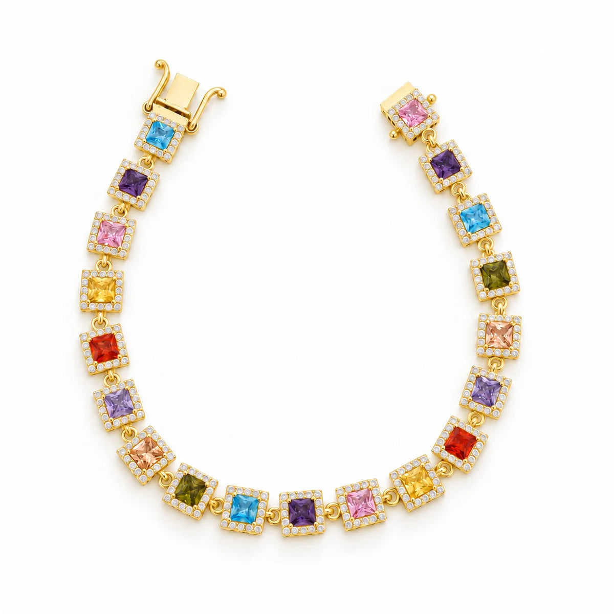 Pulsera Tennis Cuadrado