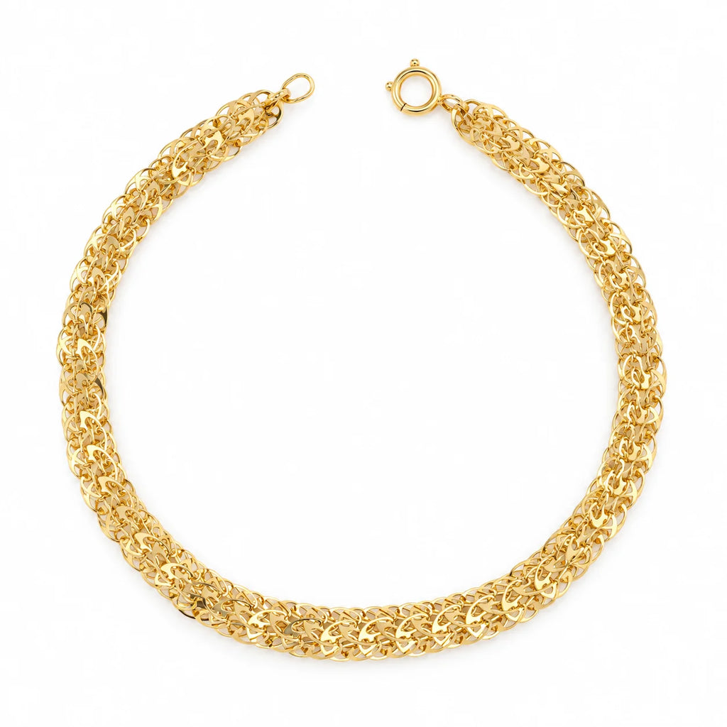 Pulsera Tejido Espiga Circular