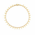 Tobillera estrellas y lunas 25cm