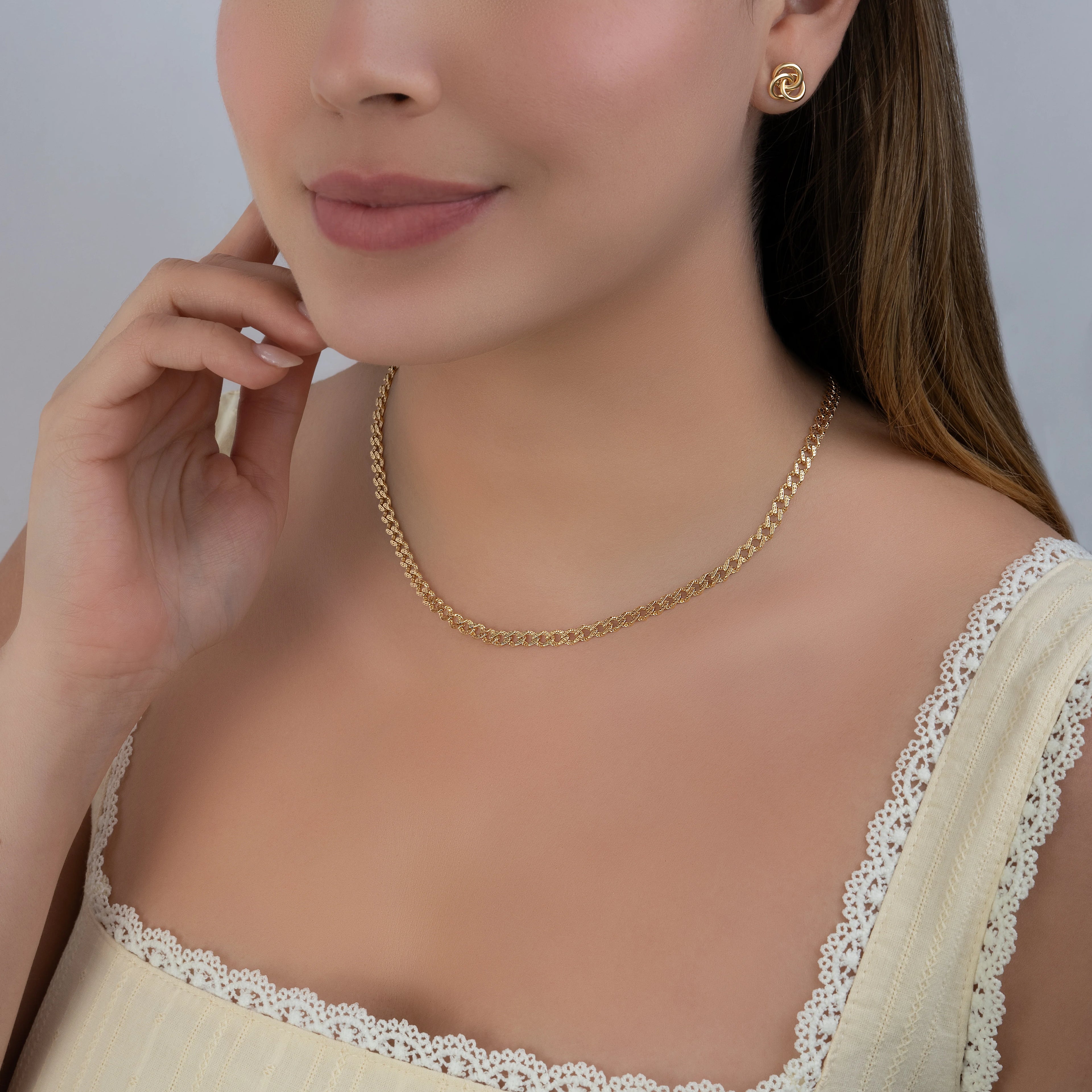 Cadena Tejido Cubano 45cm