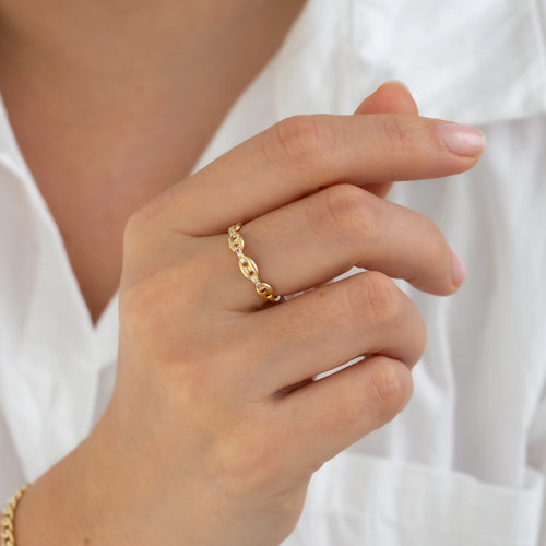 Anillo Eslabon Talla 6 1/2