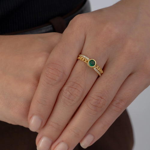 Anillo Cubano Talla 8 1/4