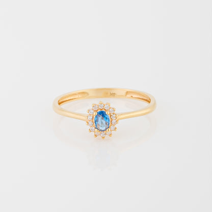 Anillo Azul Talla 8