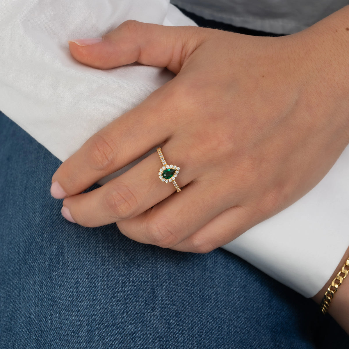 Anillo Gota Talla 7 1/2