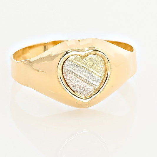 Anillo Corazon Bandera Talla 7 1/2