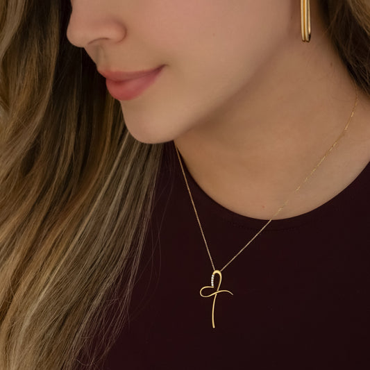 Cadena Corazon Lazo