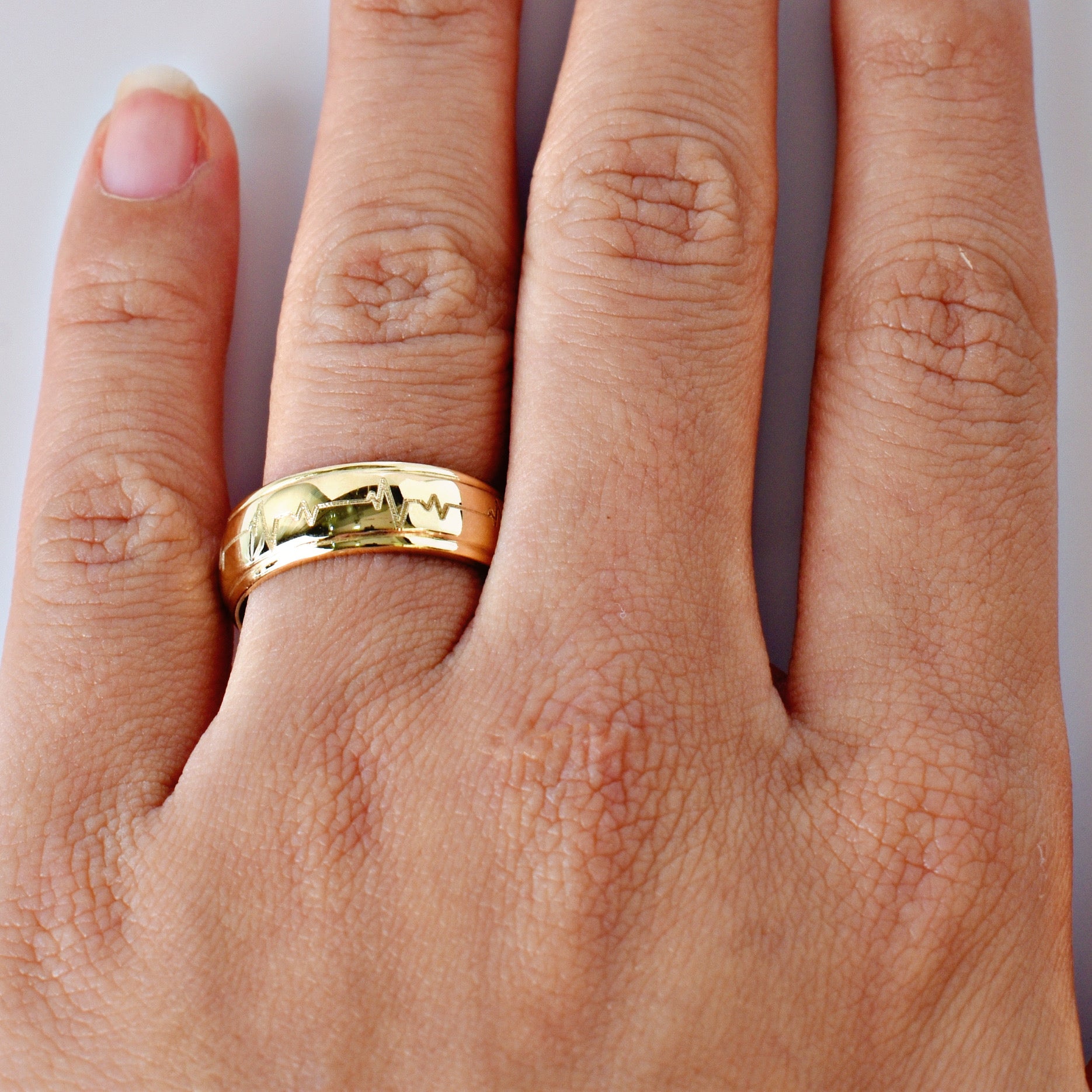Anillo de Boda Ritmo Cardiaco